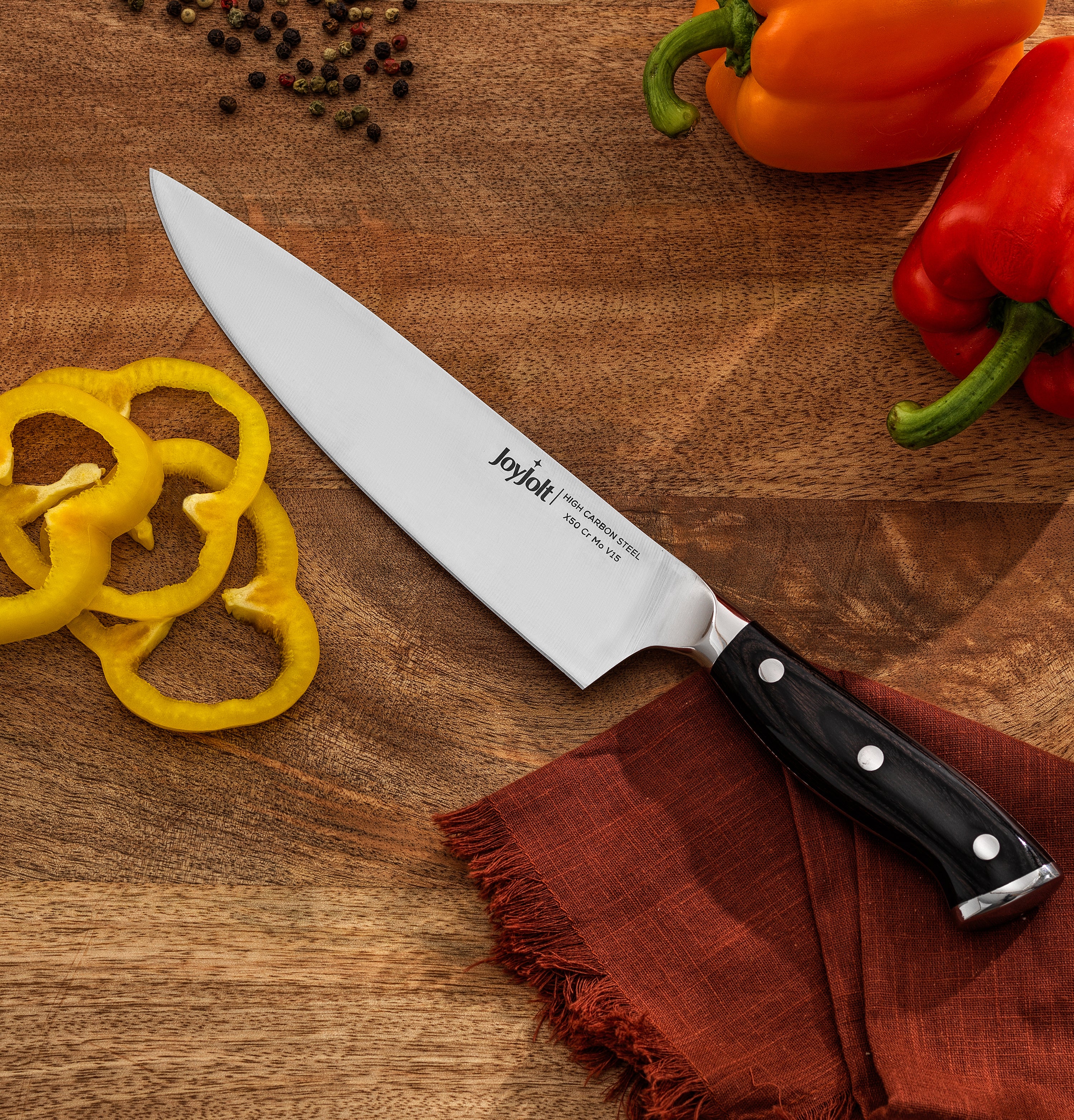 joyjolt-8-inch-professional-chef-knife-with-high-carbon-german-steel-blade-and-c image 5