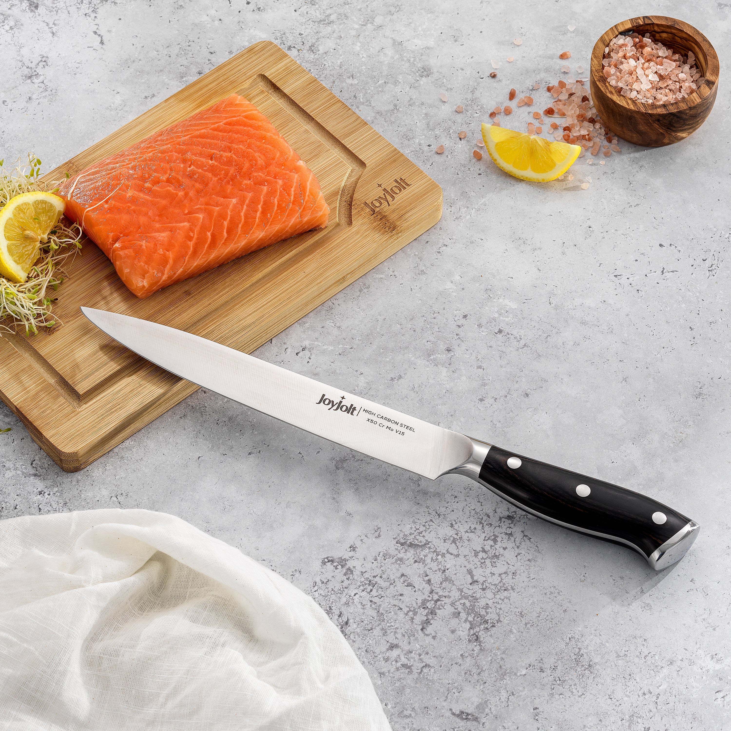joyjolt-8-inch-slicing-knife-high-carbon-german-steel-with-pakkawood-handle image 5