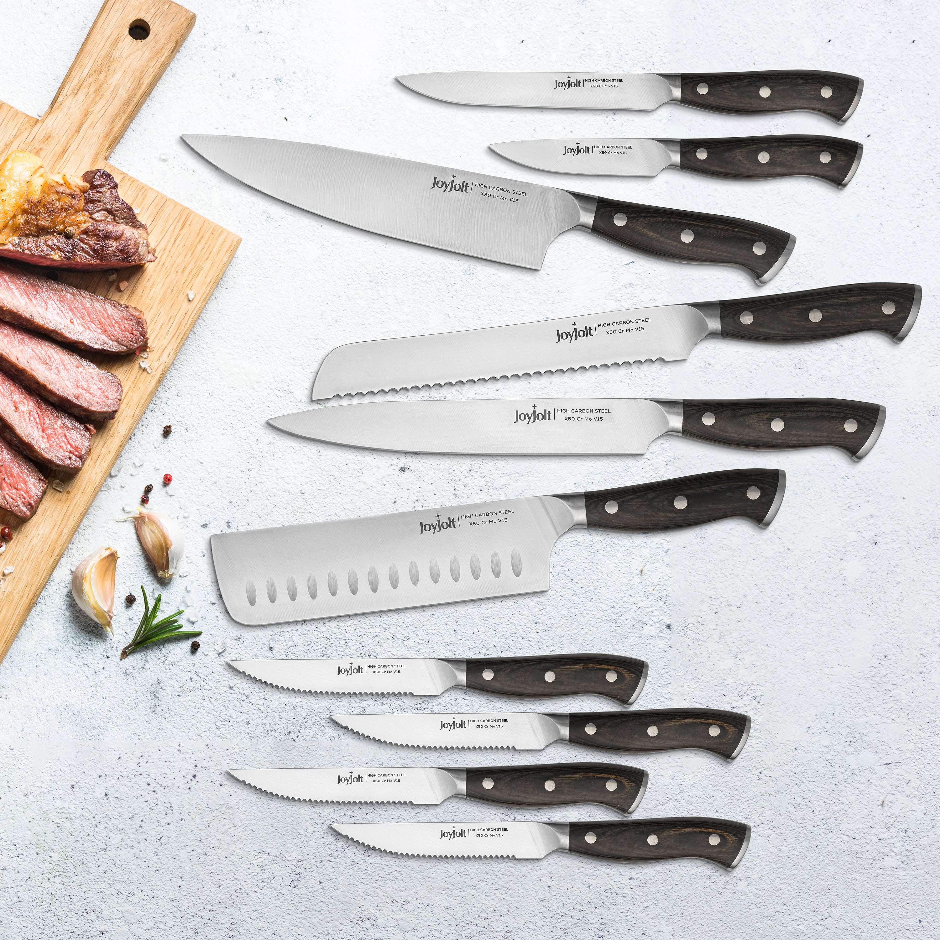 joyjolt-11-piece-high-carbon-knife-block-set-10-knives-block-pakkawood-handles-d image 3