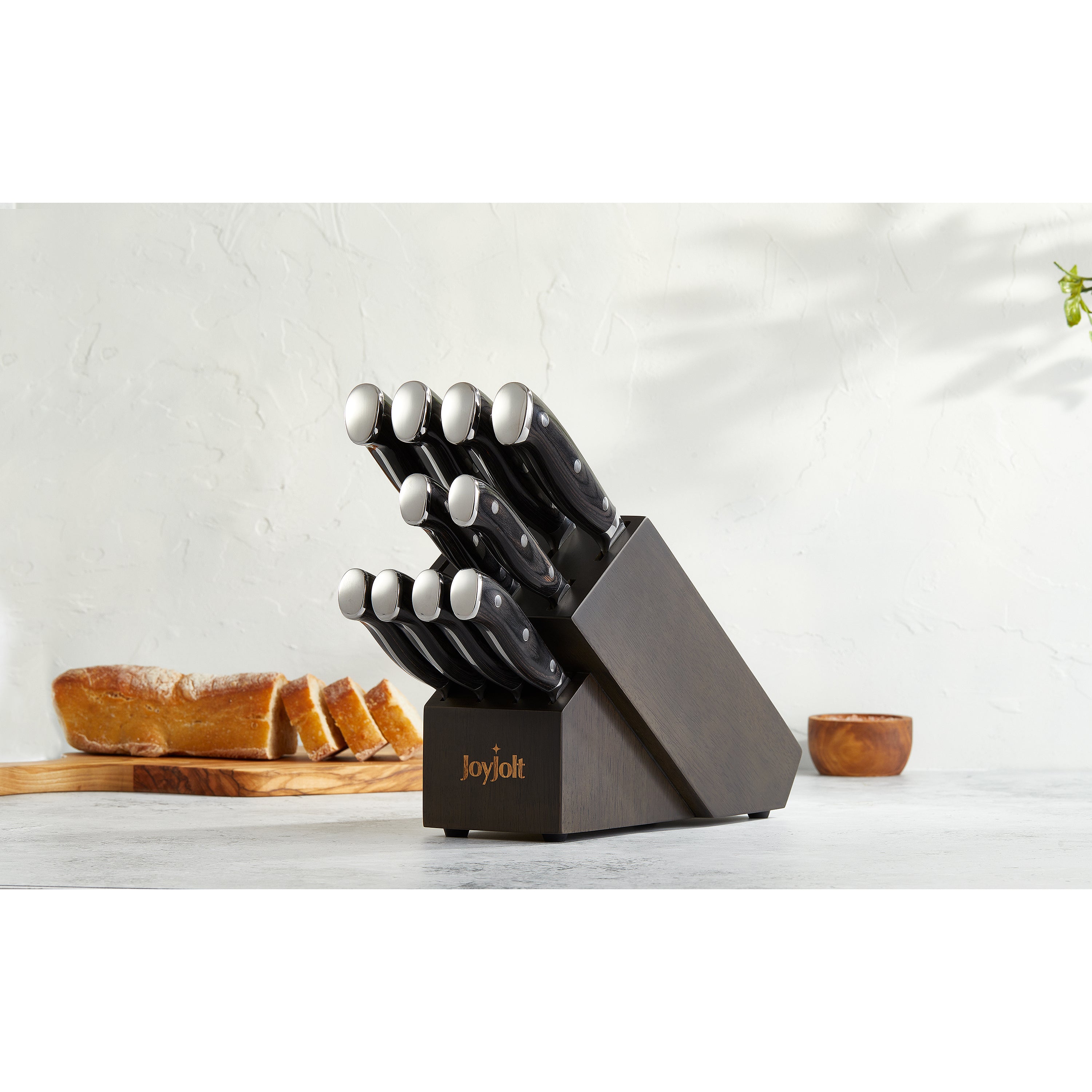 joyjolt-11-piece-high-carbon-knife-block-set-10-knives-block-pakkawood-handles-d image 5