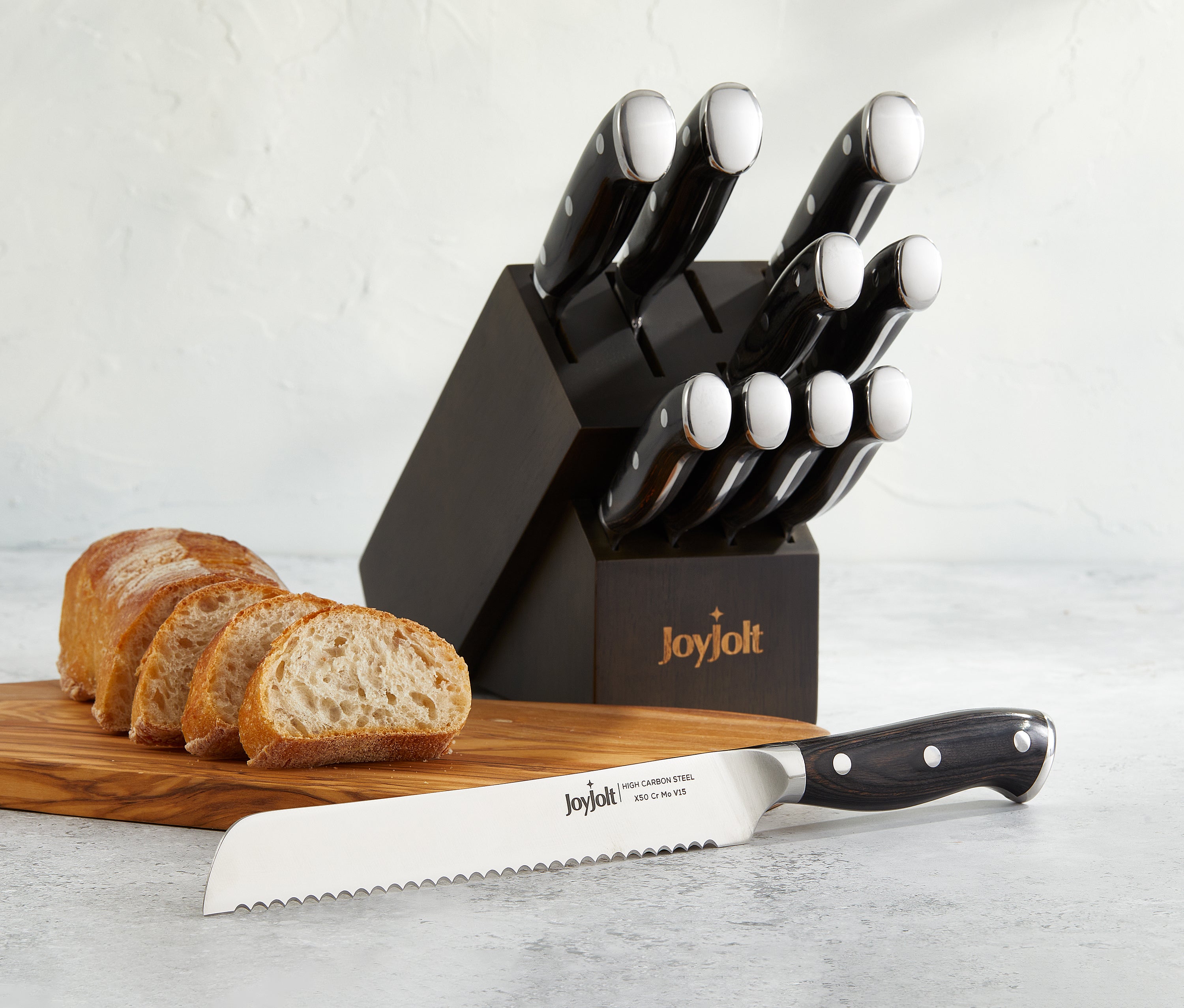 joyjolt-11-piece-high-carbon-knife-block-set-10-knives-block-pakkawood-handles-d image 6