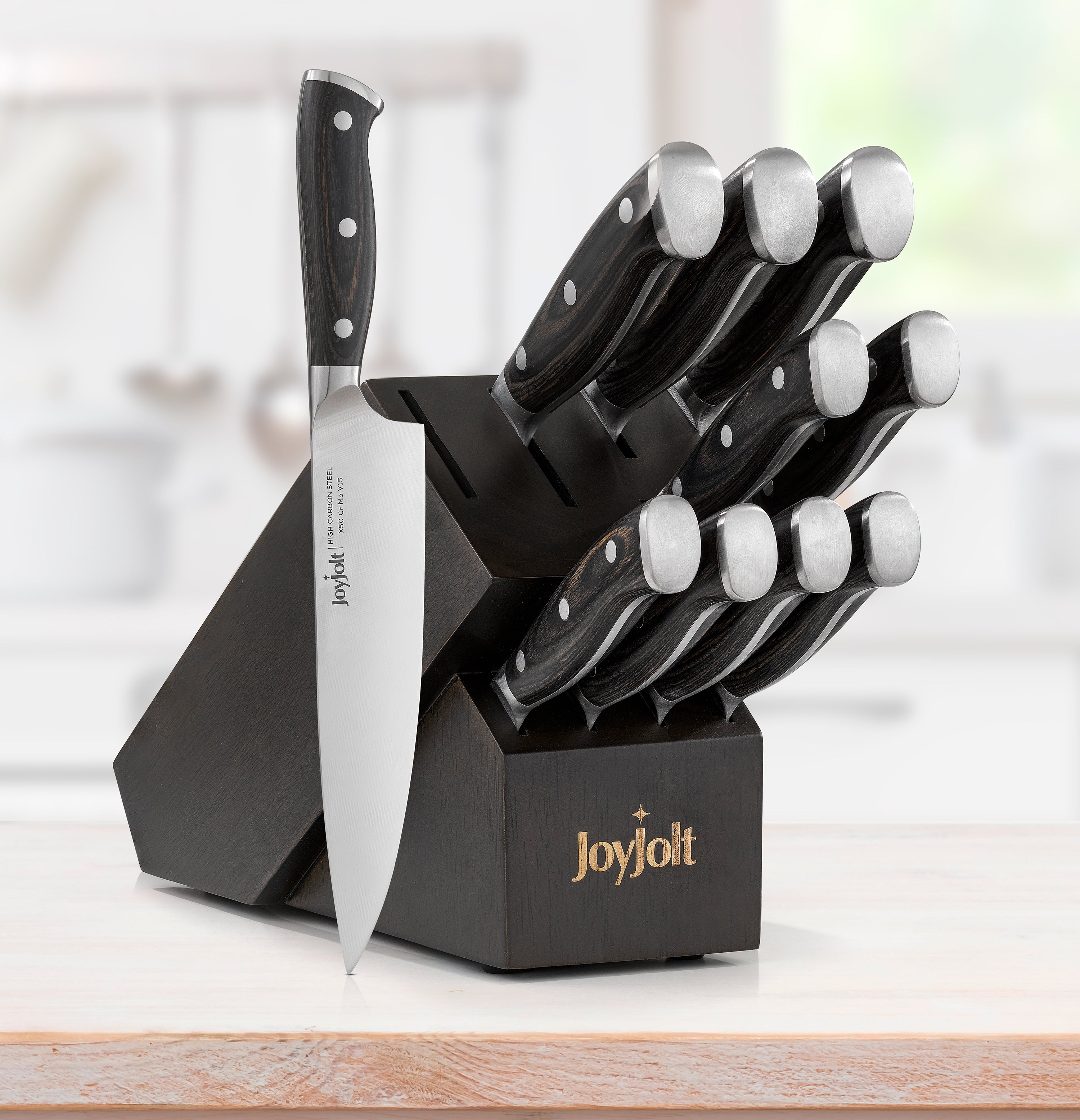 joyjolt-11-piece-high-carbon-knife-block-set-10-knives-block-pakkawood-handles-d image 7