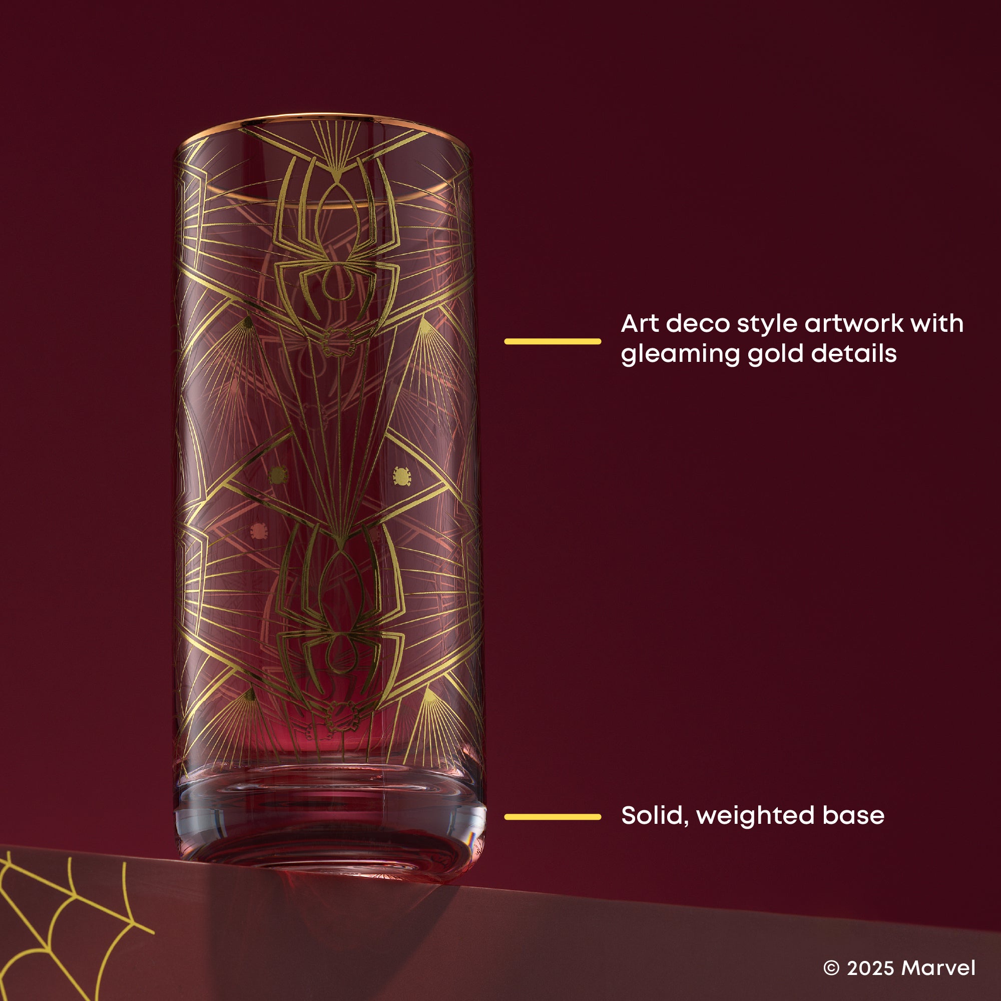 joyjolt-marvel-spider-man-legacy-tall-glasses-13-oz-set-of-4 image 4