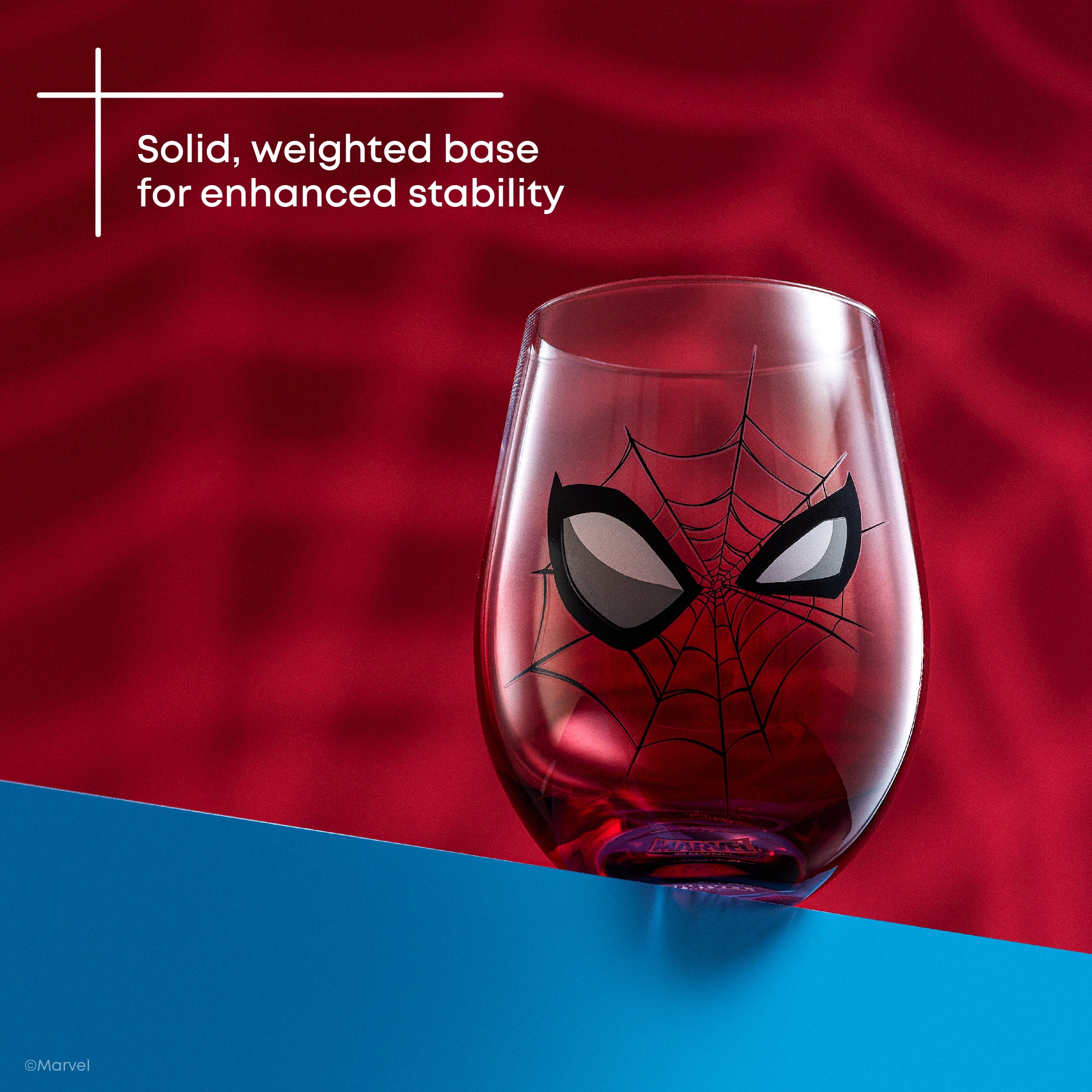 joyjolt-marvel-spider-man-spidey-sense-stemless-drinking-glasses-set-of-4-19-oz image 3