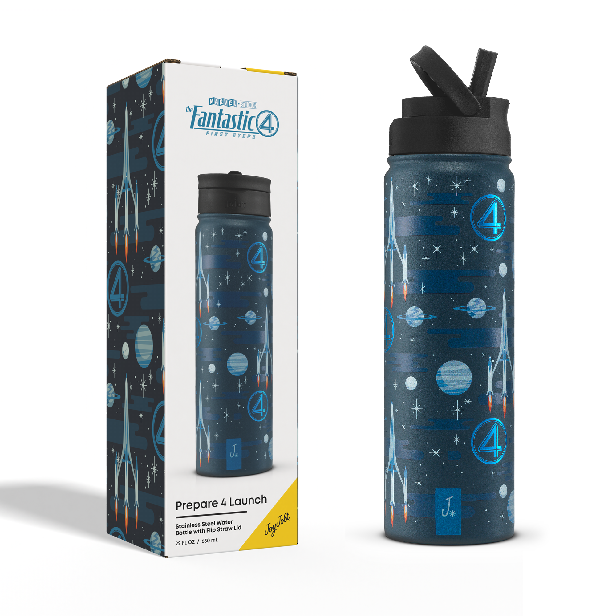 joyjolt-fantastic-four-prepare-4-launch-stainless-steel-water-bottle-22-oz image 7