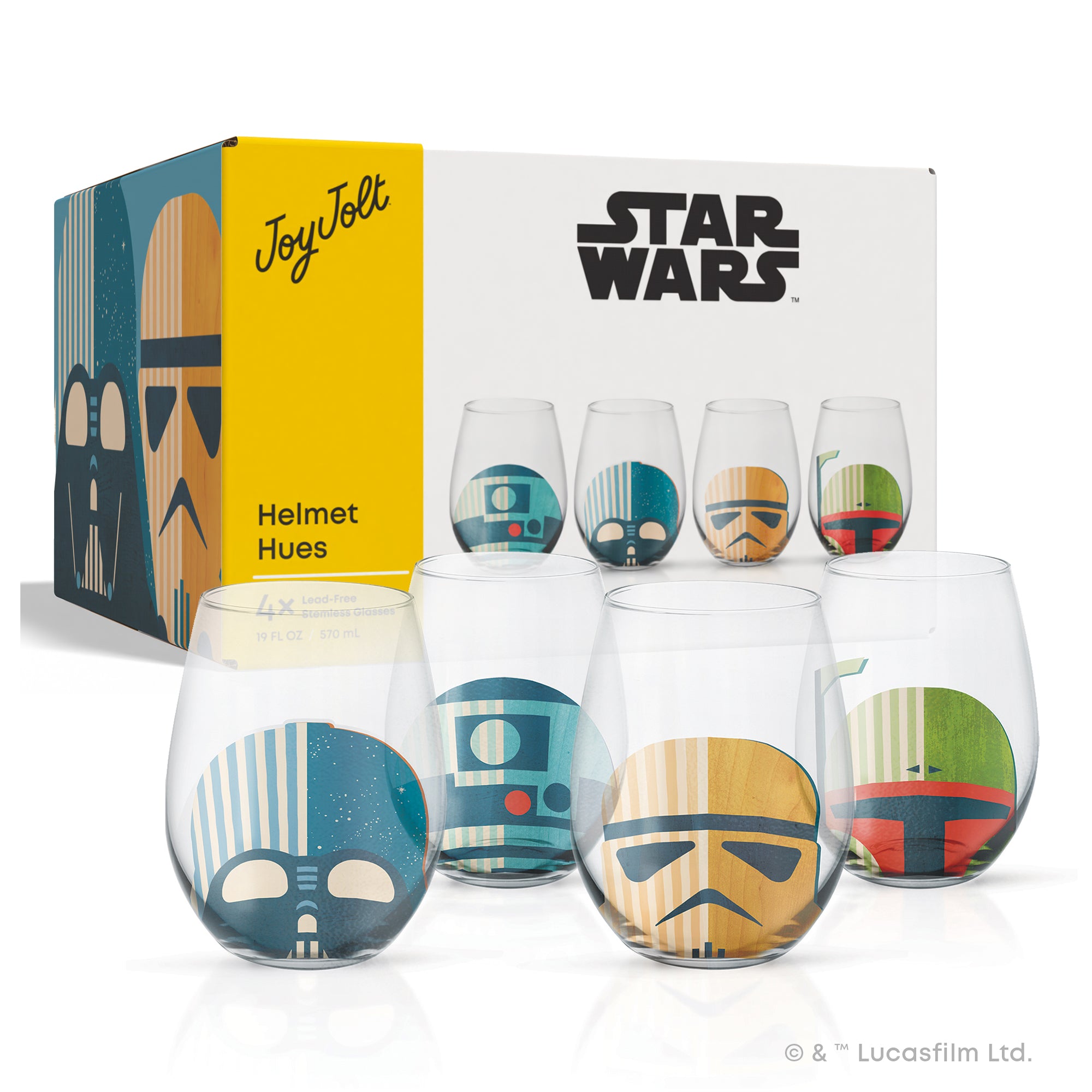 joyjolt-star-wars-helmet-hues-stemless-drinking-glasses-set-of-4-19-oz image 7