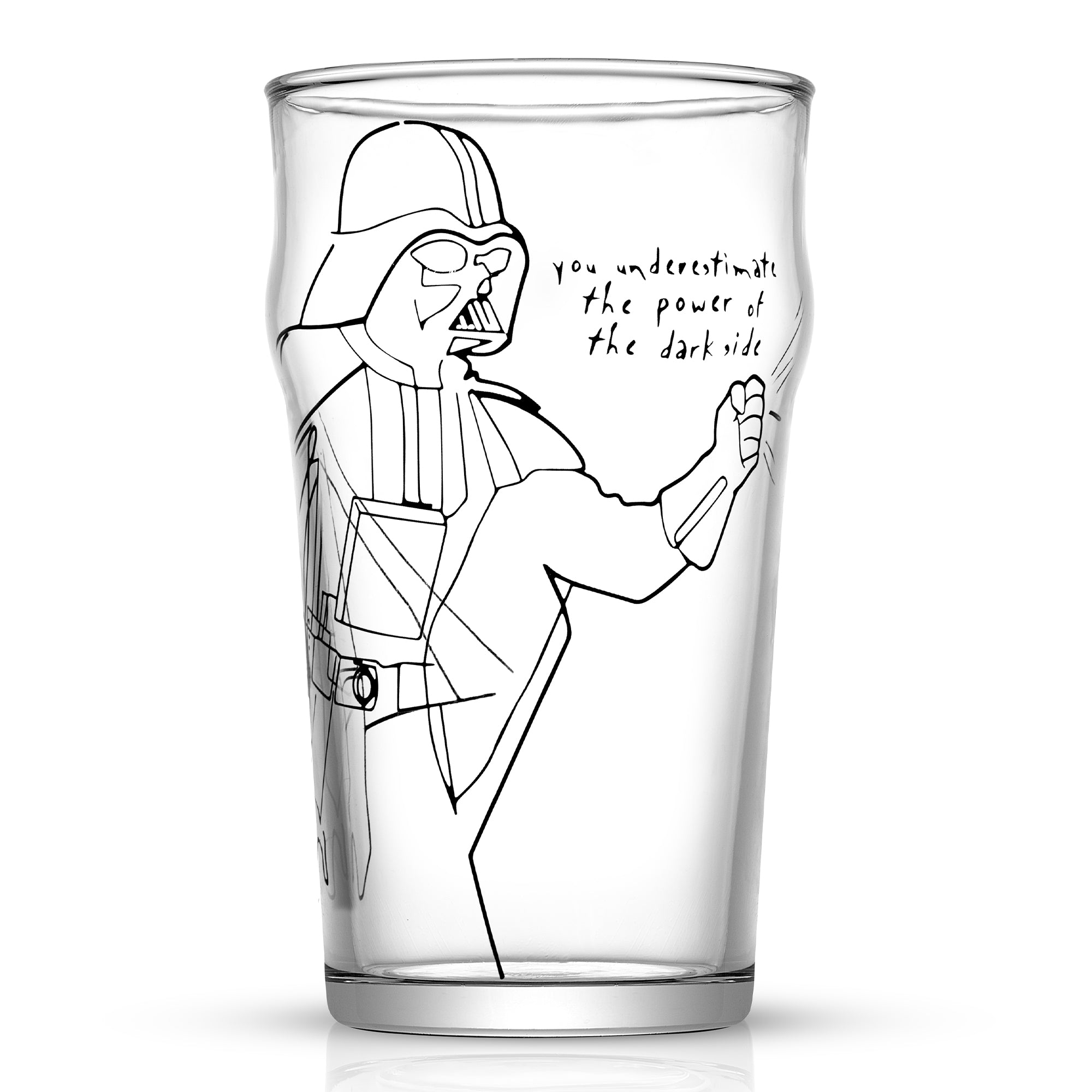 joyjolt-star-wars-striking-sketch-drinking-glass-set-of-4 image 3