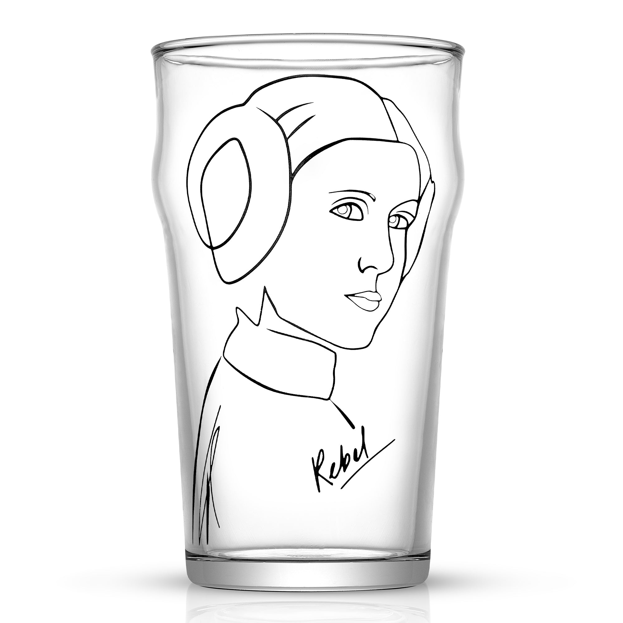 joyjolt-star-wars-striking-sketch-drinking-glass-set-of-4 image 6