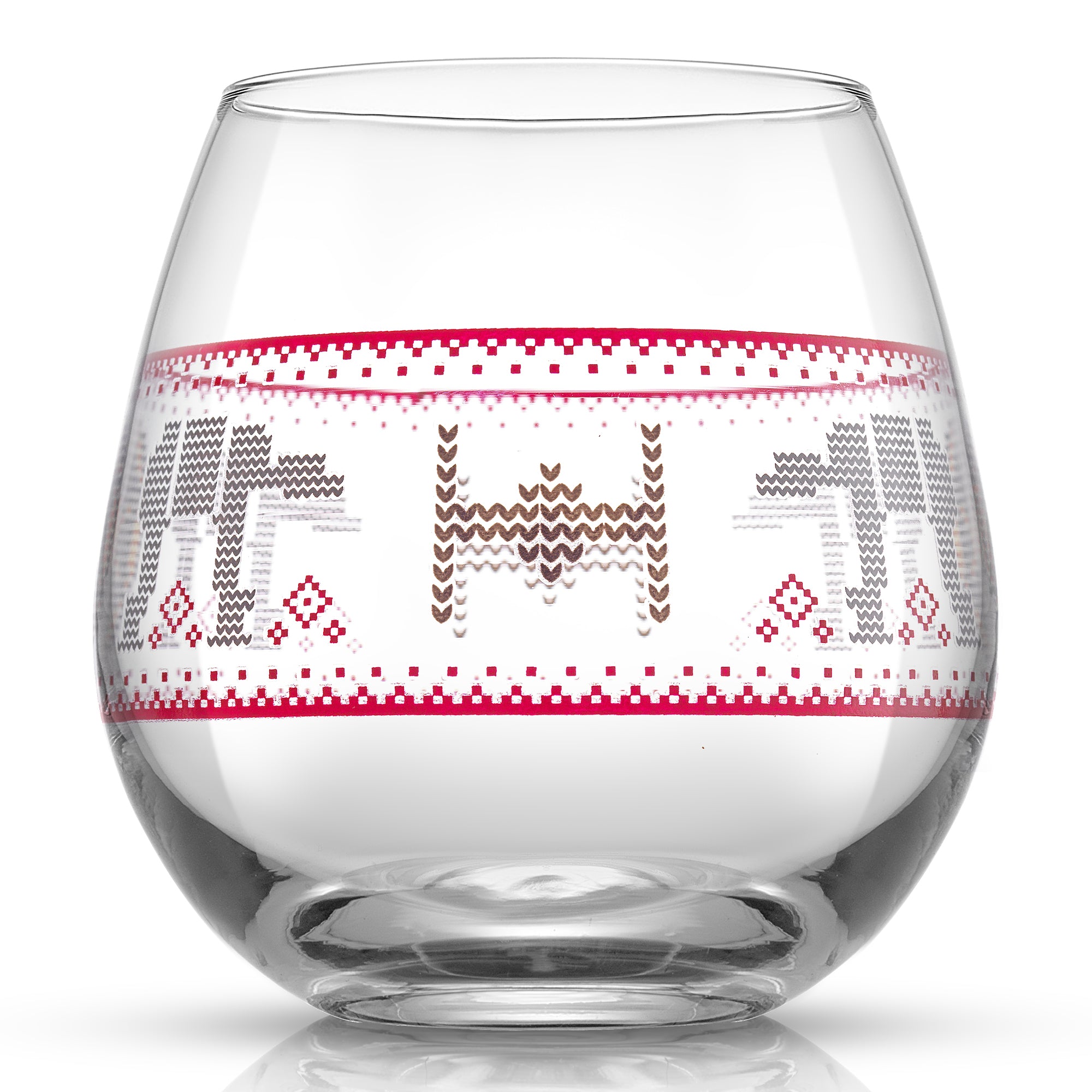 joyjolt-star-wars-ugly-sweater-stemless-drinking-glasses-set-of-4-festive-design image 2
