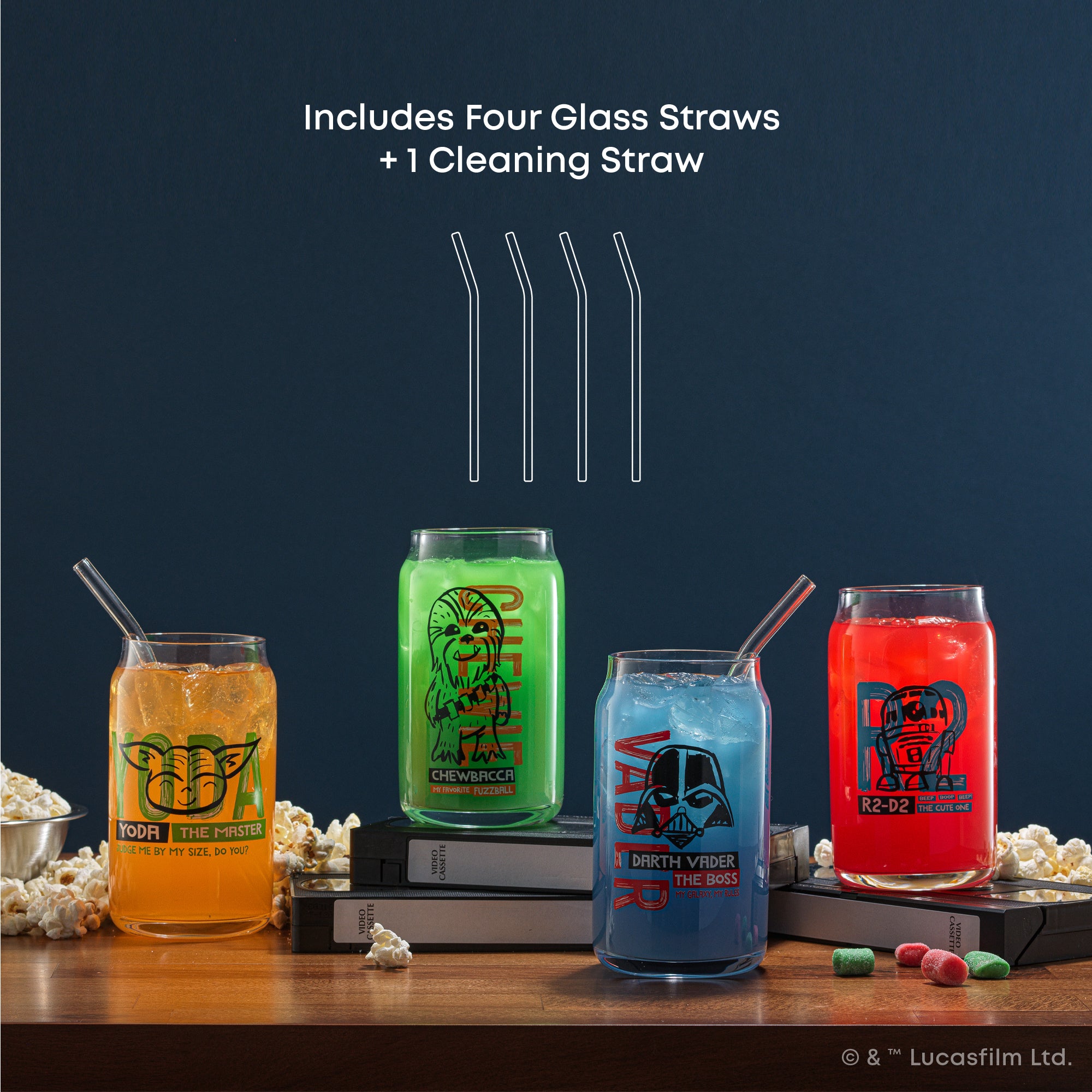 joyjolt-star-wars-now-playing-tumbler-glasses-set-of-4 image 4
