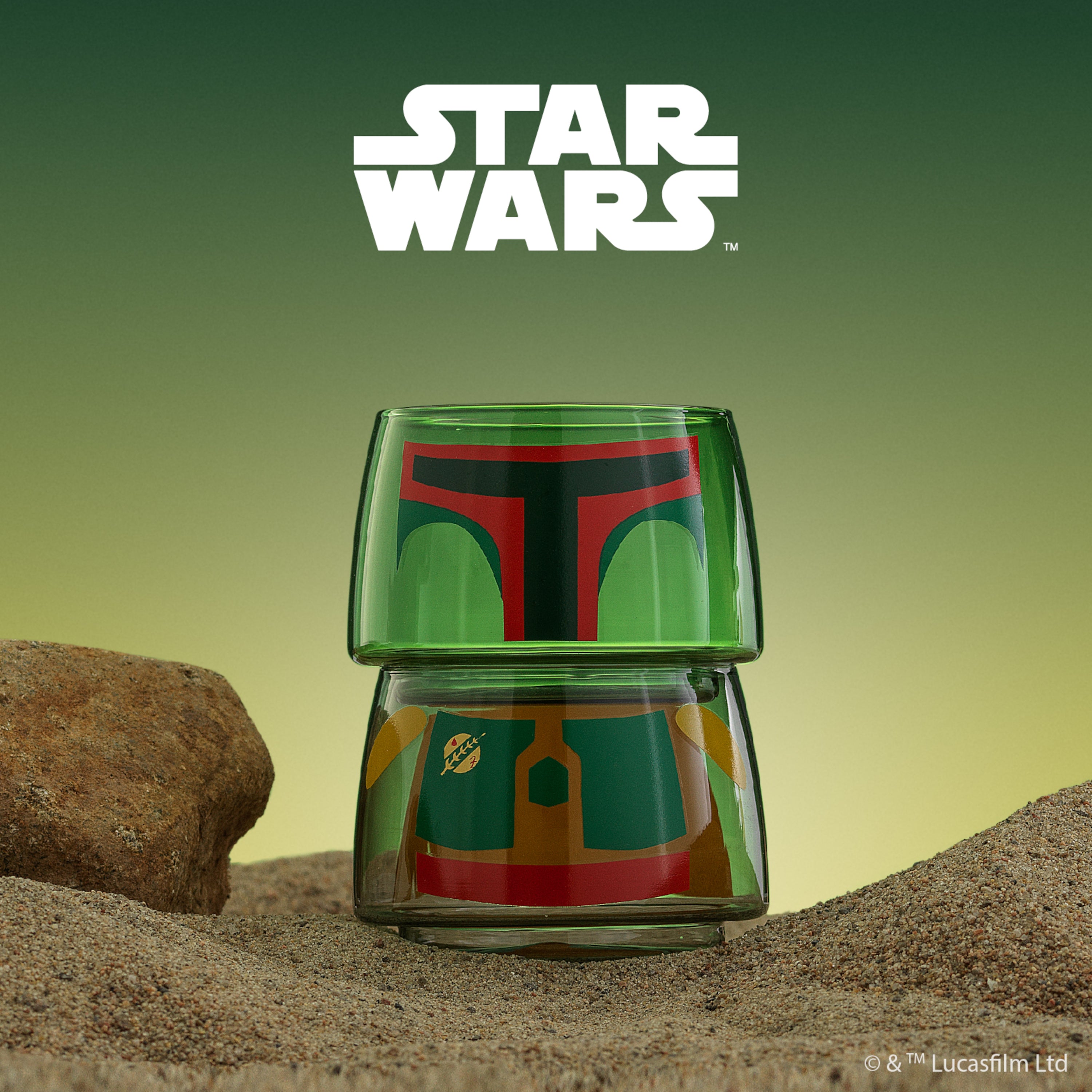 joyjolt-star-wars-boba-fett-stackable-glasses-set-of-2-9-5-oz image 2