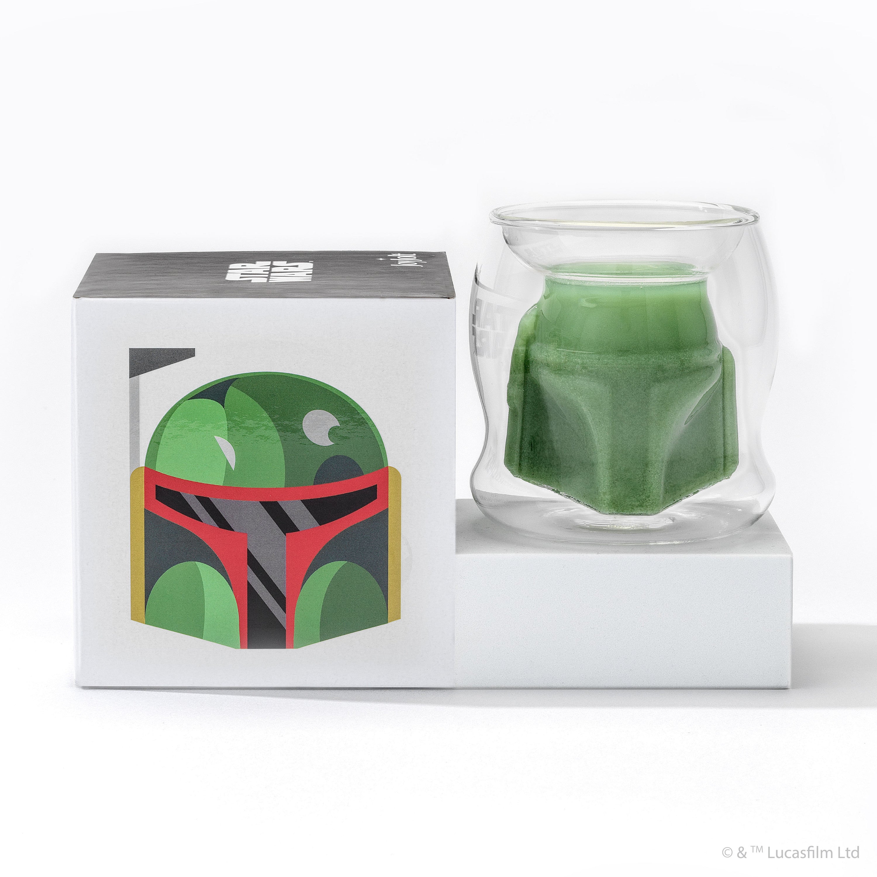 joyjolt-star-wars-boba-fett-3d-helmet-double-wall-glass-7-oz image 1