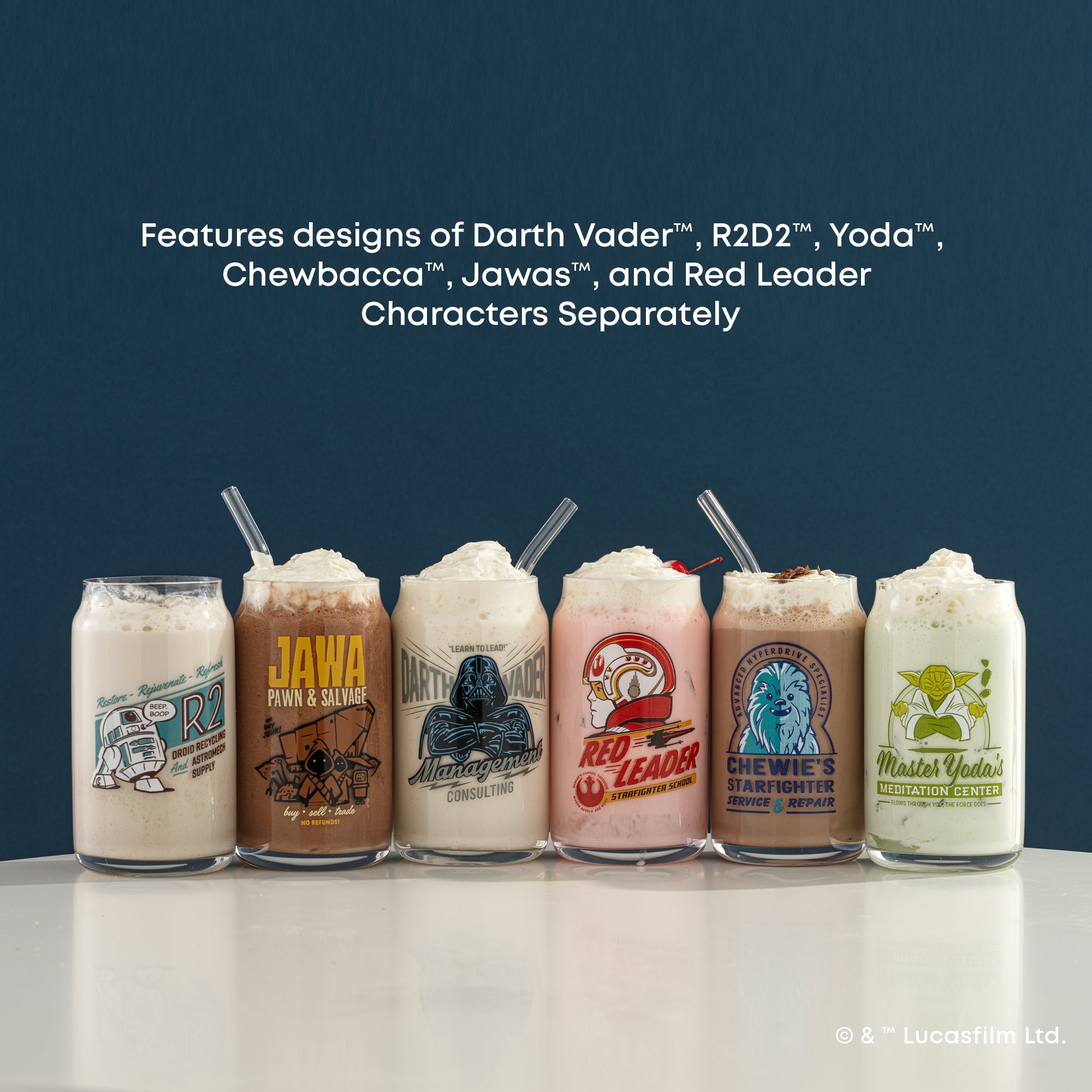 joyjolt-star-wars-retro-vintage-tumbler-glasses-set-of-6-collectible image 4