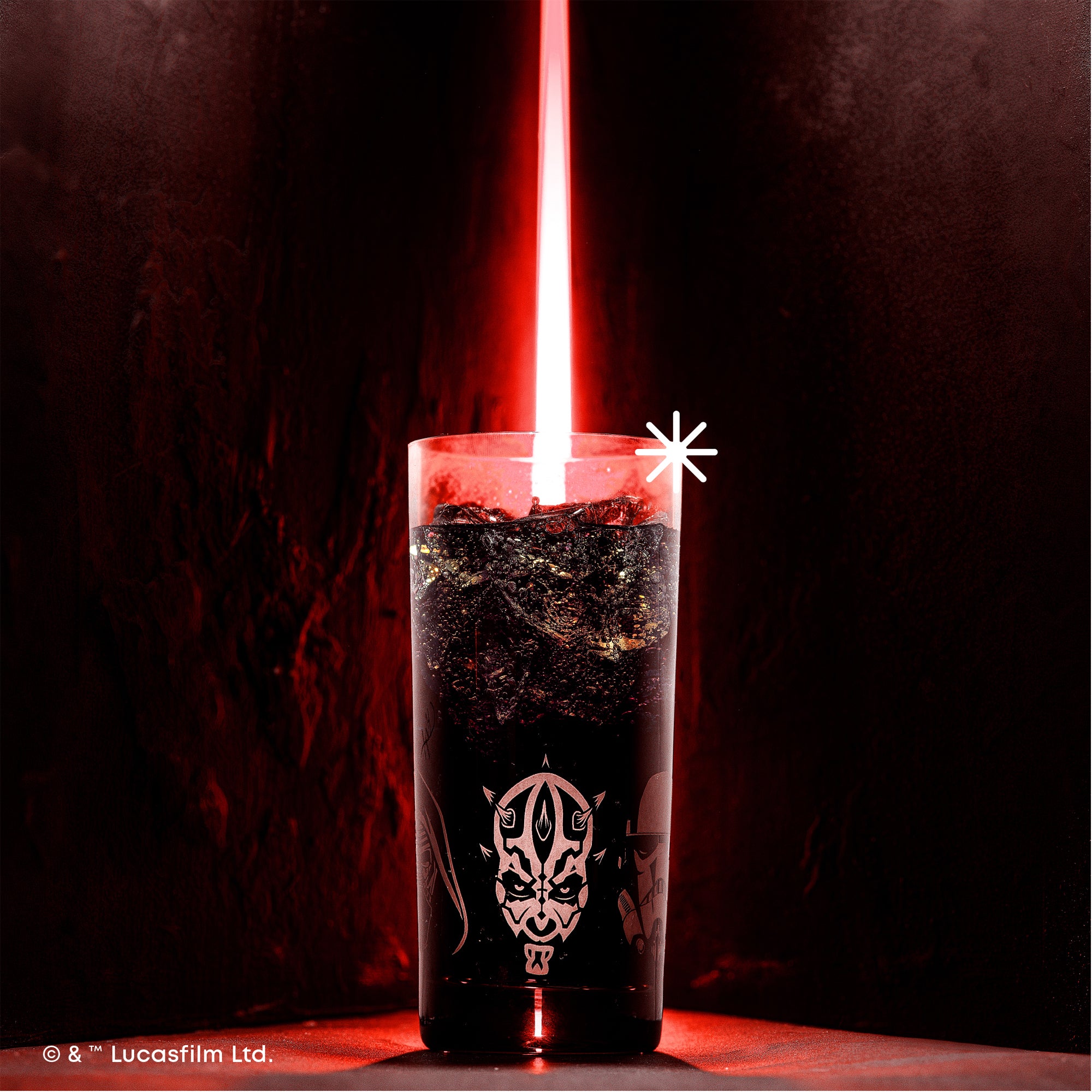 joyjolt-star-wars-dark-side-tall-drinking-glasses-16-oz-set-of-4 image 2