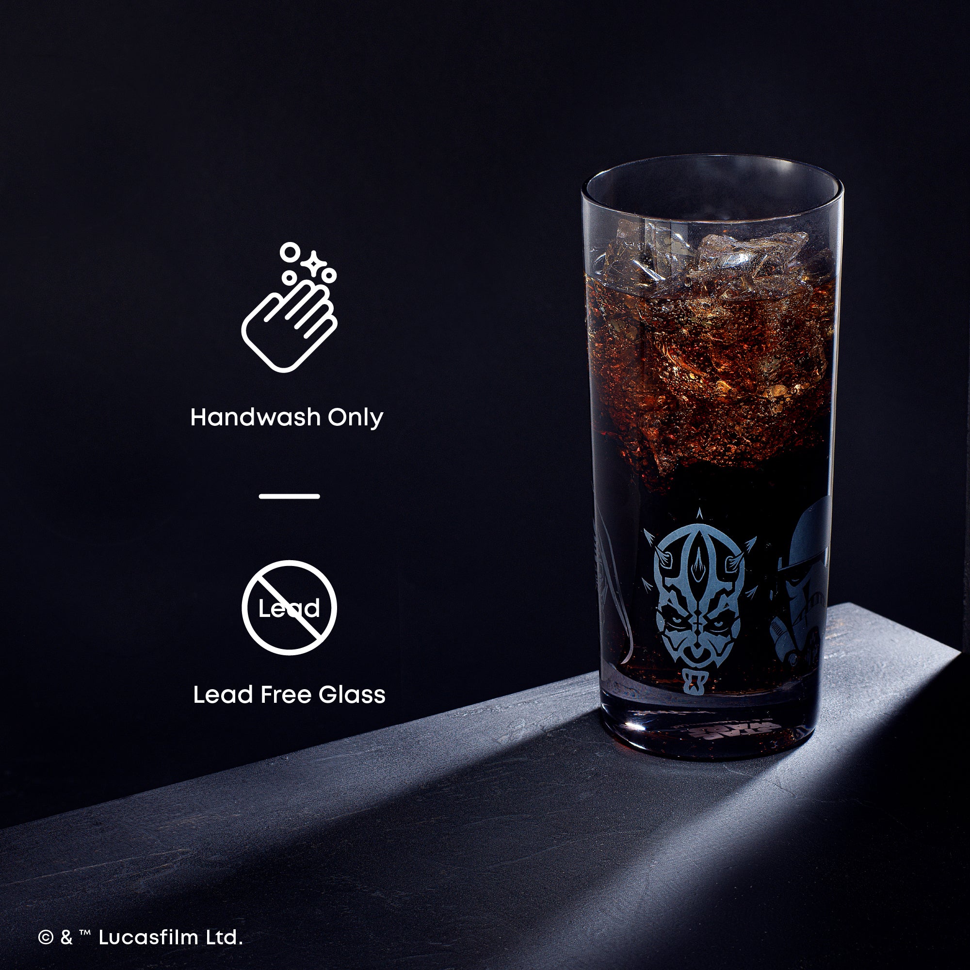 joyjolt-star-wars-dark-side-tall-drinking-glasses-16-oz-set-of-4 image 4