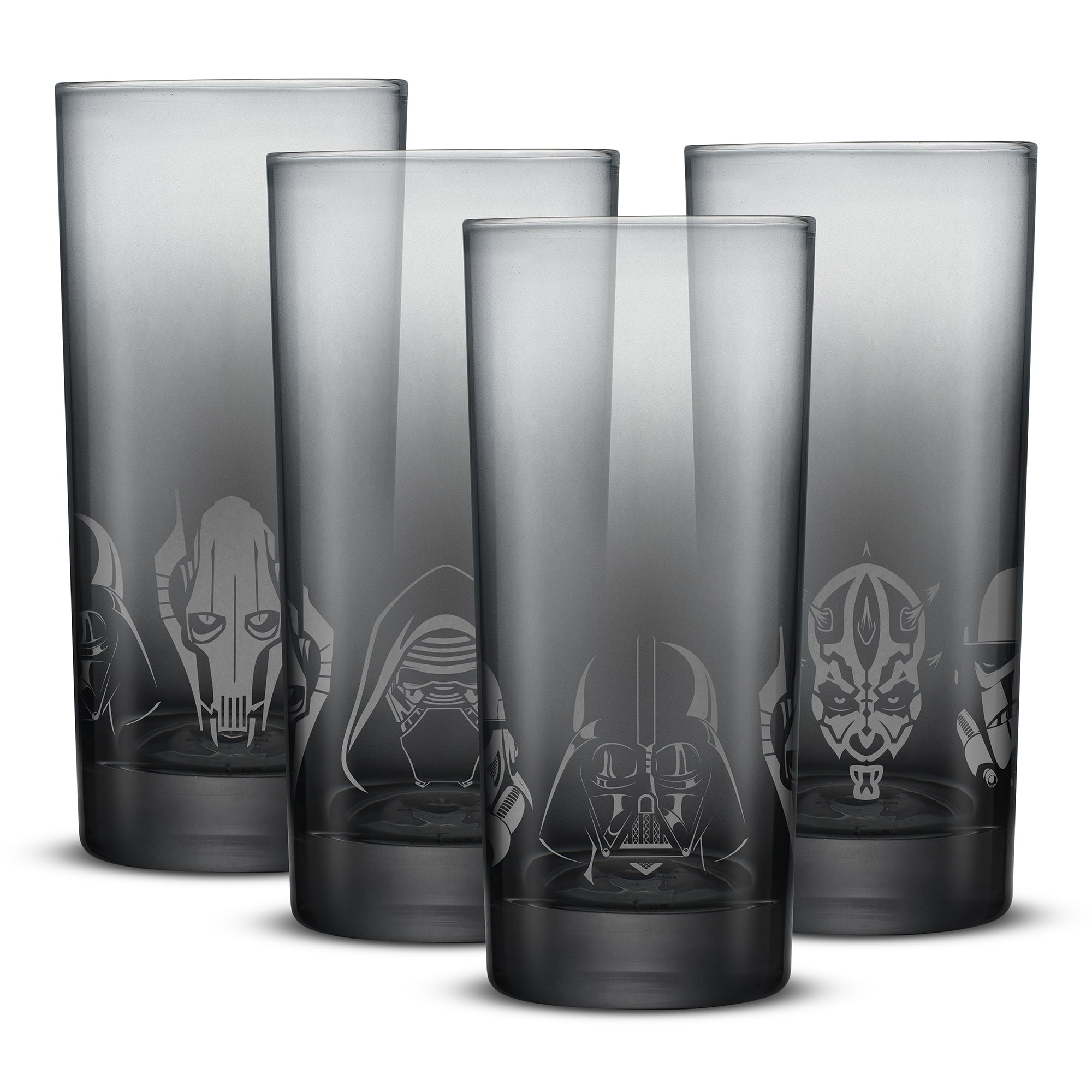 joyjolt-star-wars-dark-side-tall-drinking-glasses-16-oz-set-of-4 image 1