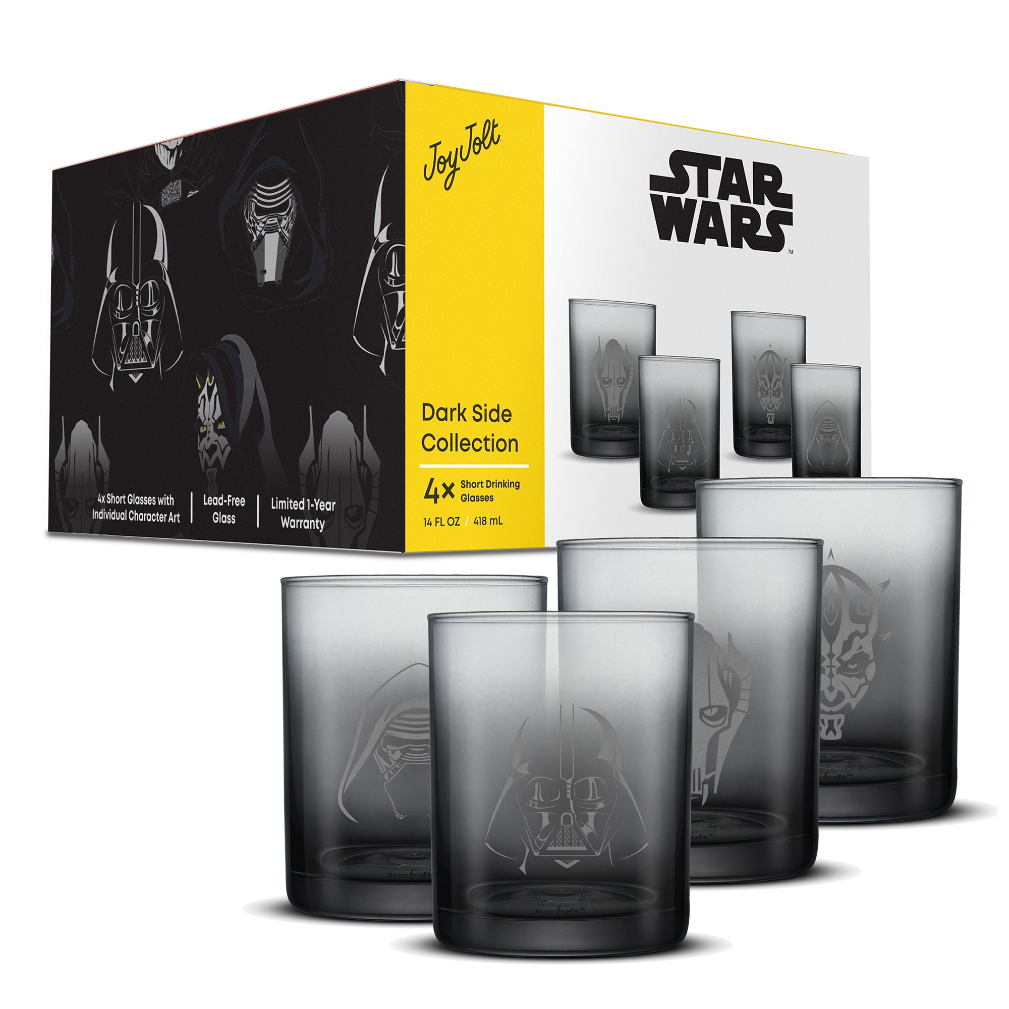 joyjolt-star-wars-dark-side-short-drinking-glasses-set-of-4 image 8