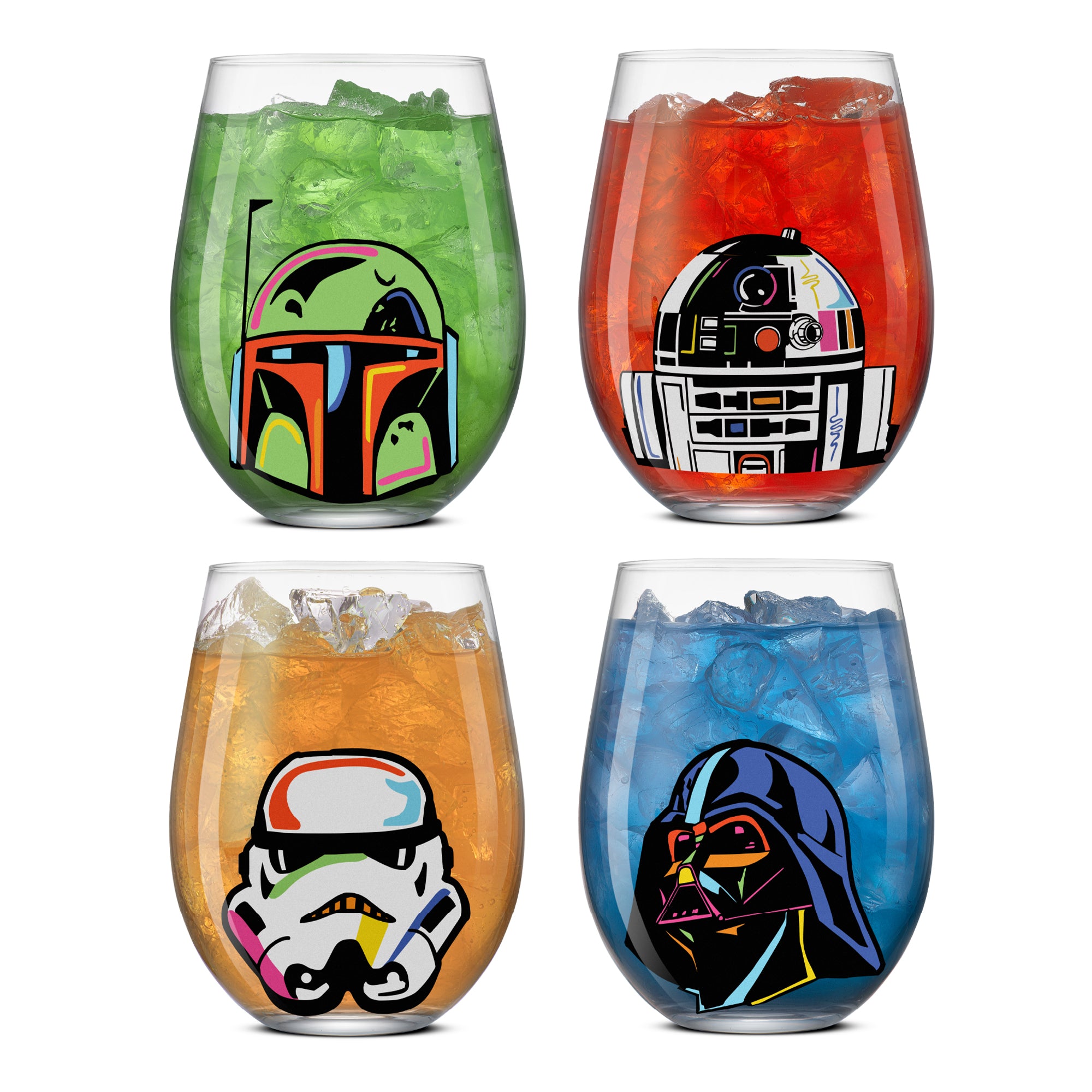 joyjolt-star-wars-cosmic-color-stemless-drinking-glasses-set-of-4 image 1