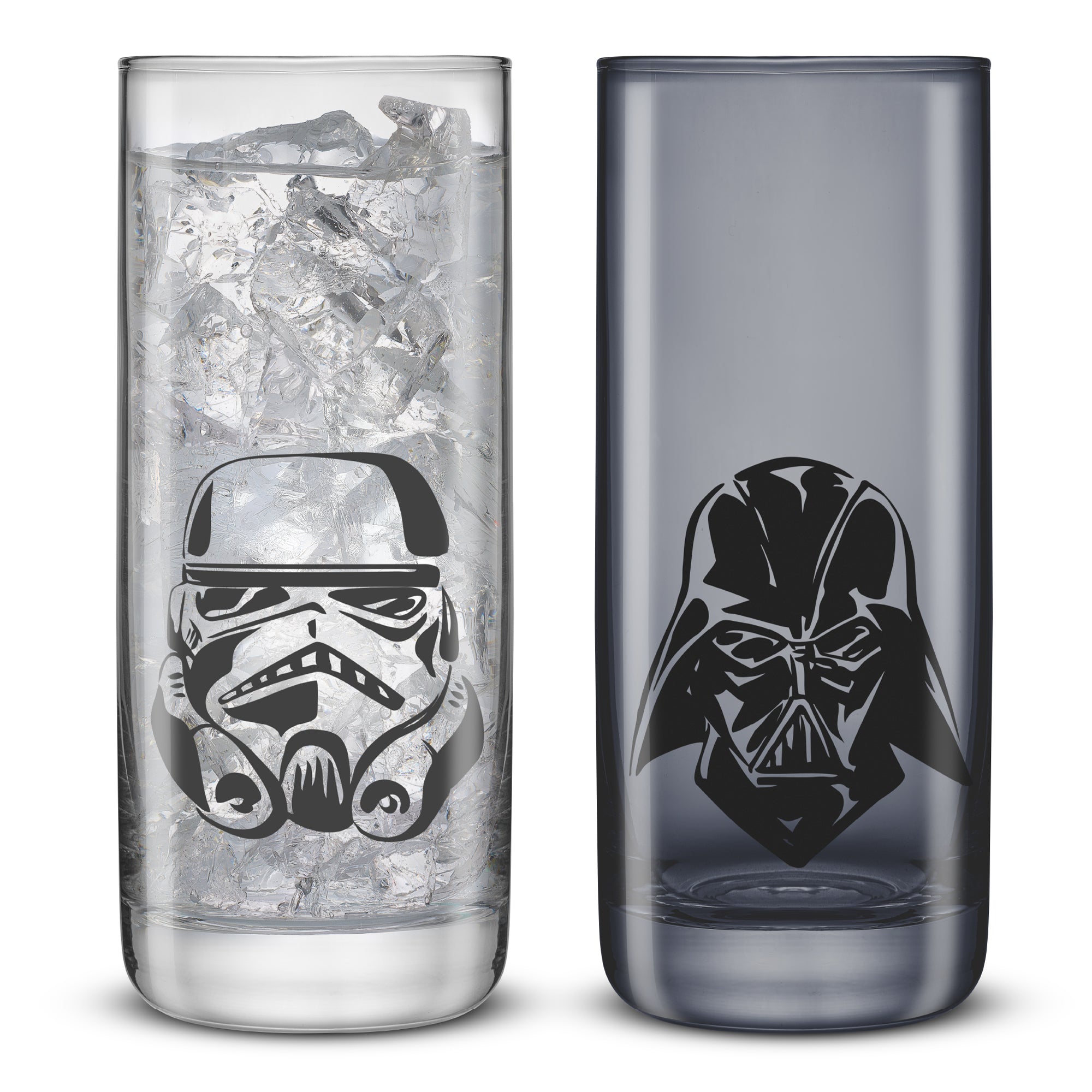joyjolt-star-wars-dark-side-monochrome-tall-drinking-glasses-set-of-2 image 1