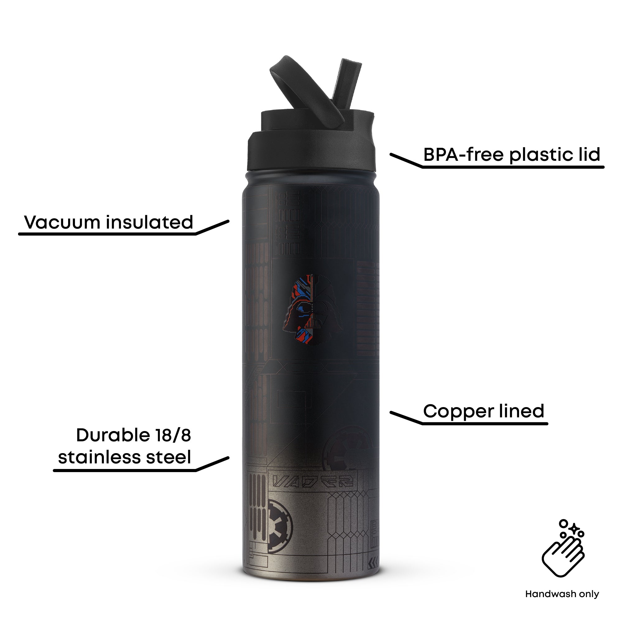 joyjolt-star-wars-linear-darth-vader-stainless-steel-water-bottle-22-oz image 3
