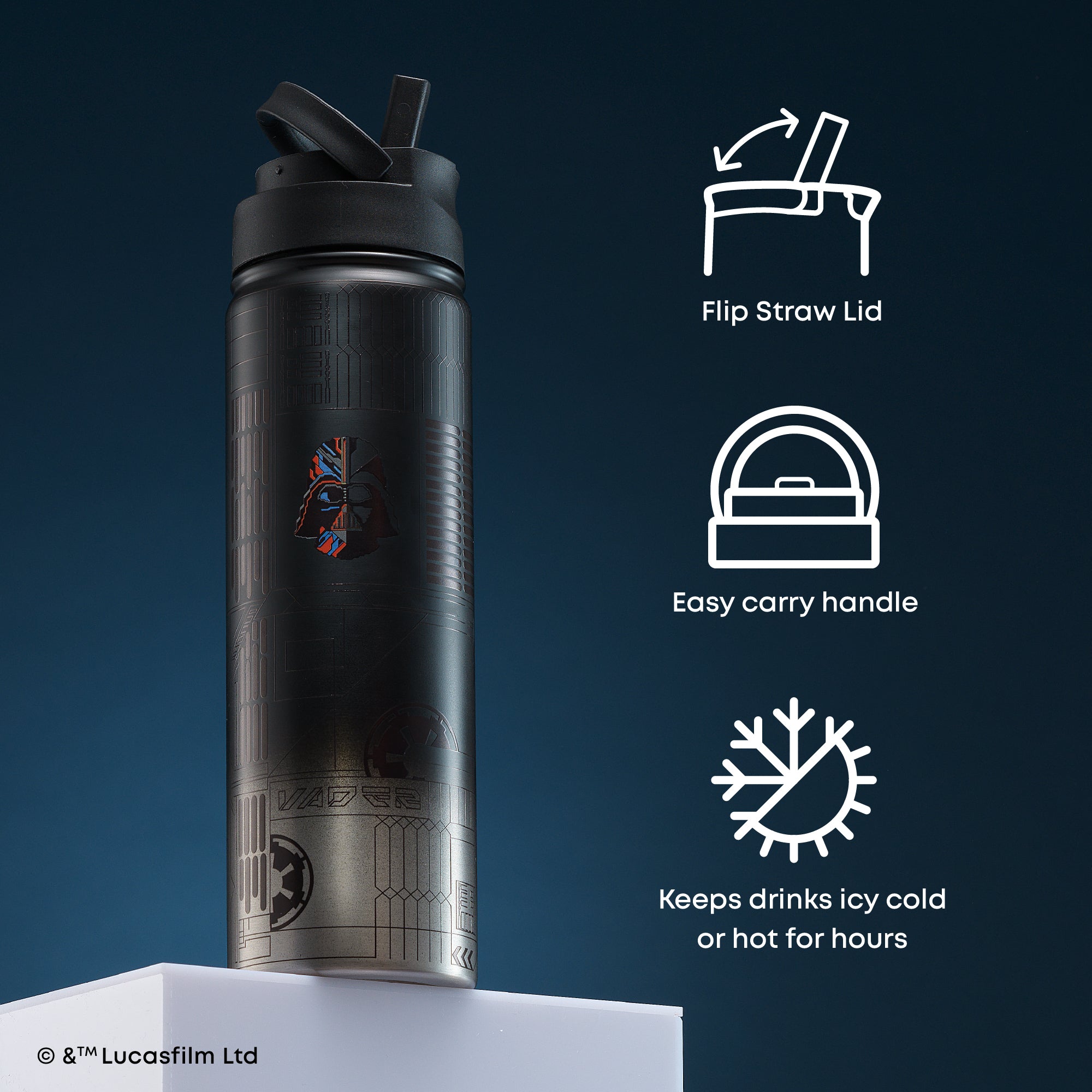 joyjolt-star-wars-linear-darth-vader-stainless-steel-water-bottle-22-oz image 4