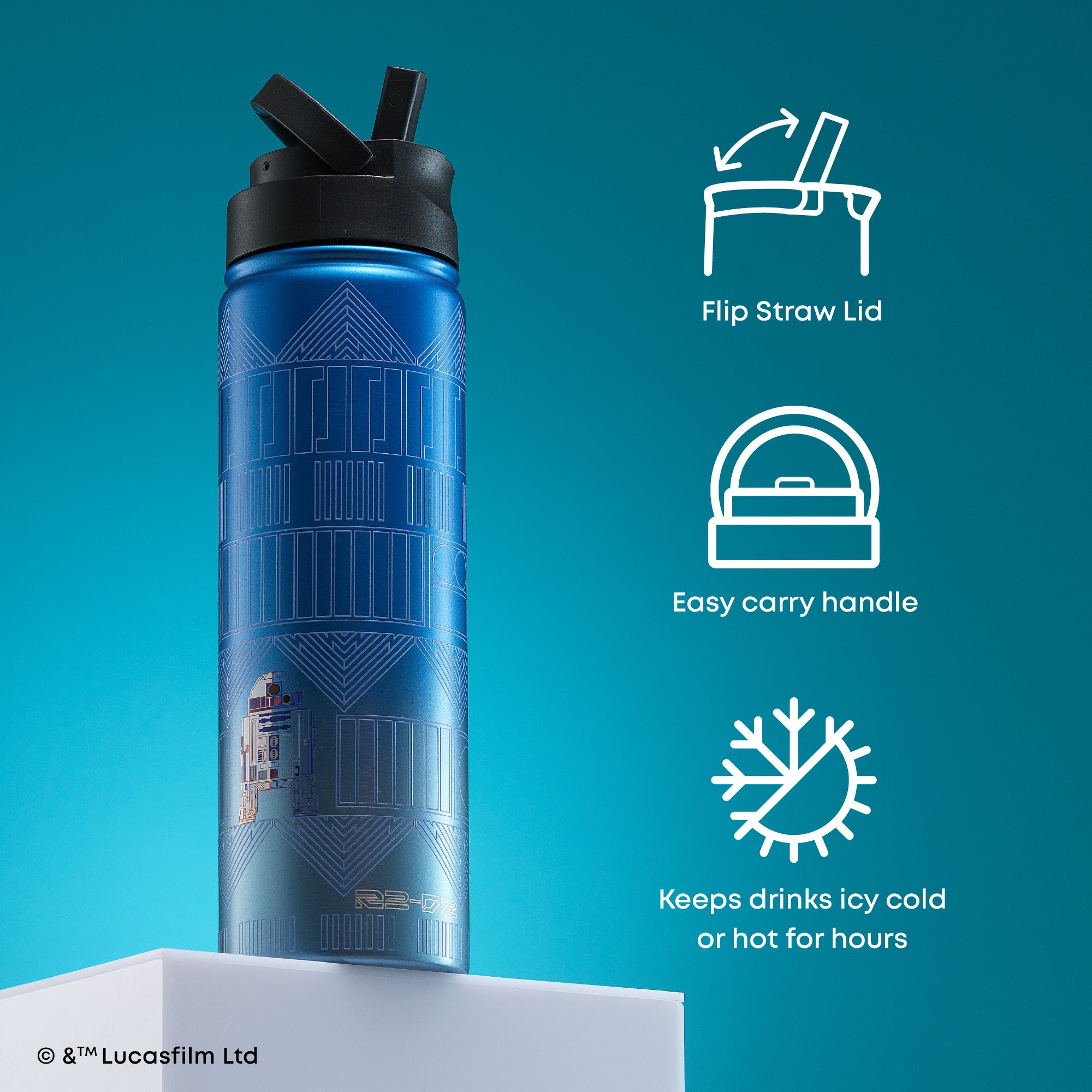 joyjolt-star-wars-linear-r2-d2-stainless-steel-water-bottle-22-oz image 4