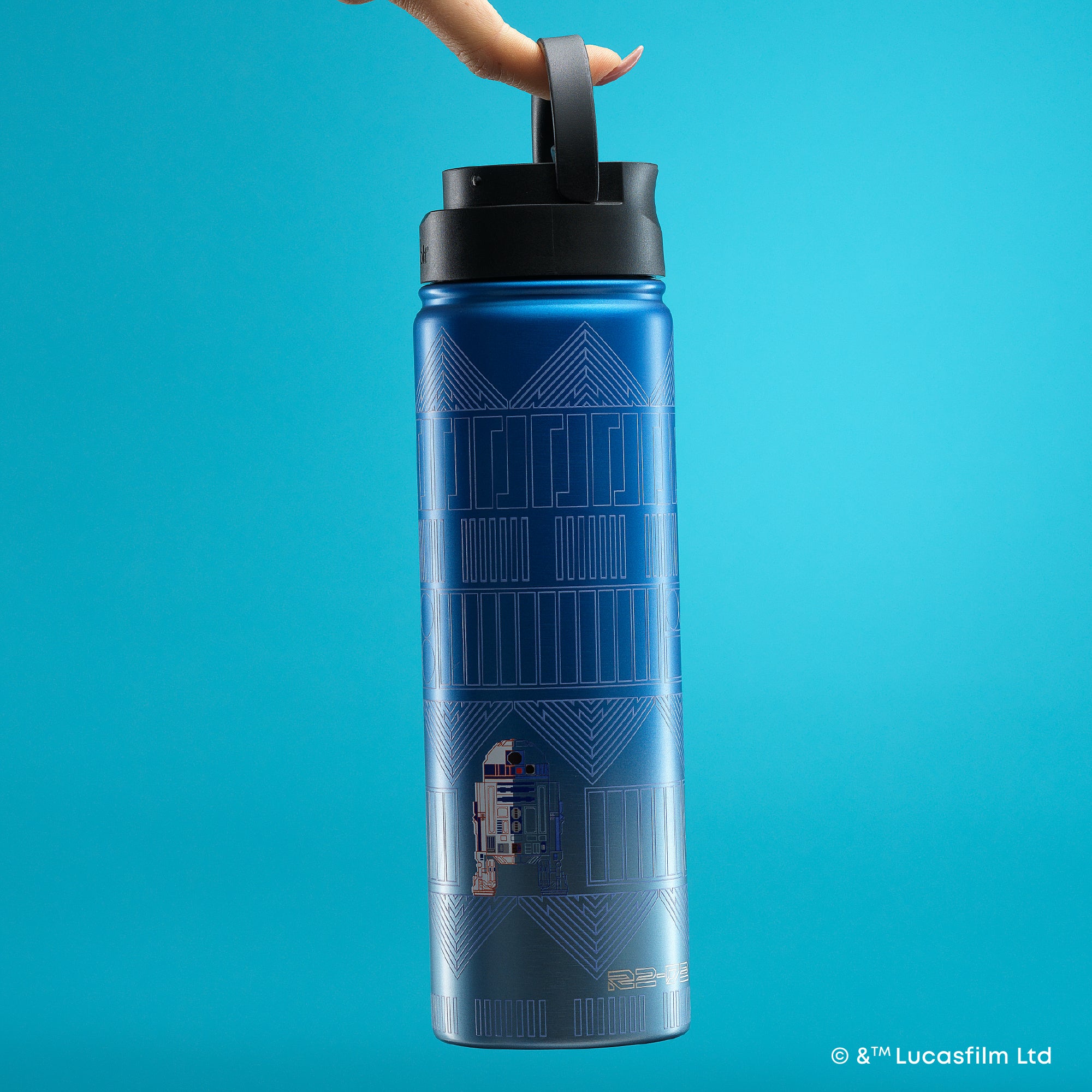 joyjolt-star-wars-linear-r2-d2-stainless-steel-water-bottle-22-oz image 6