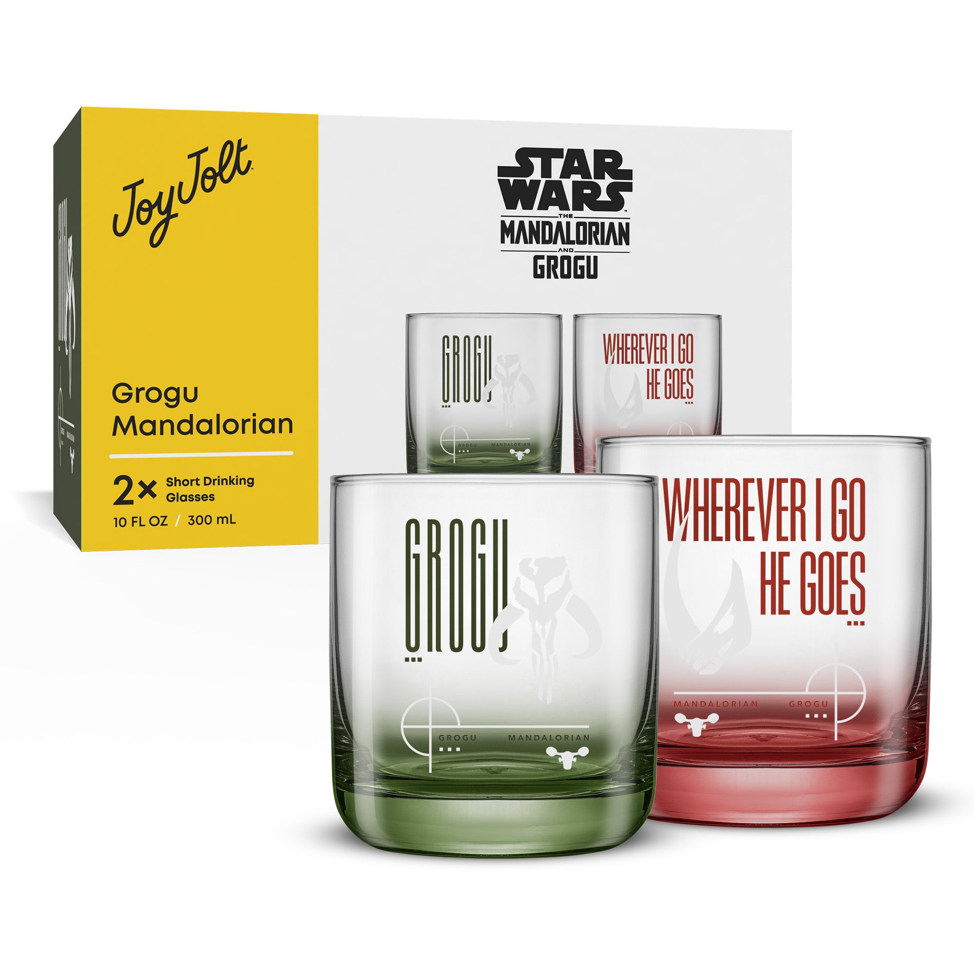joyjolt-star-wars-grogu-mandalorian-short-drinking-glasses-set-of-2 image 7