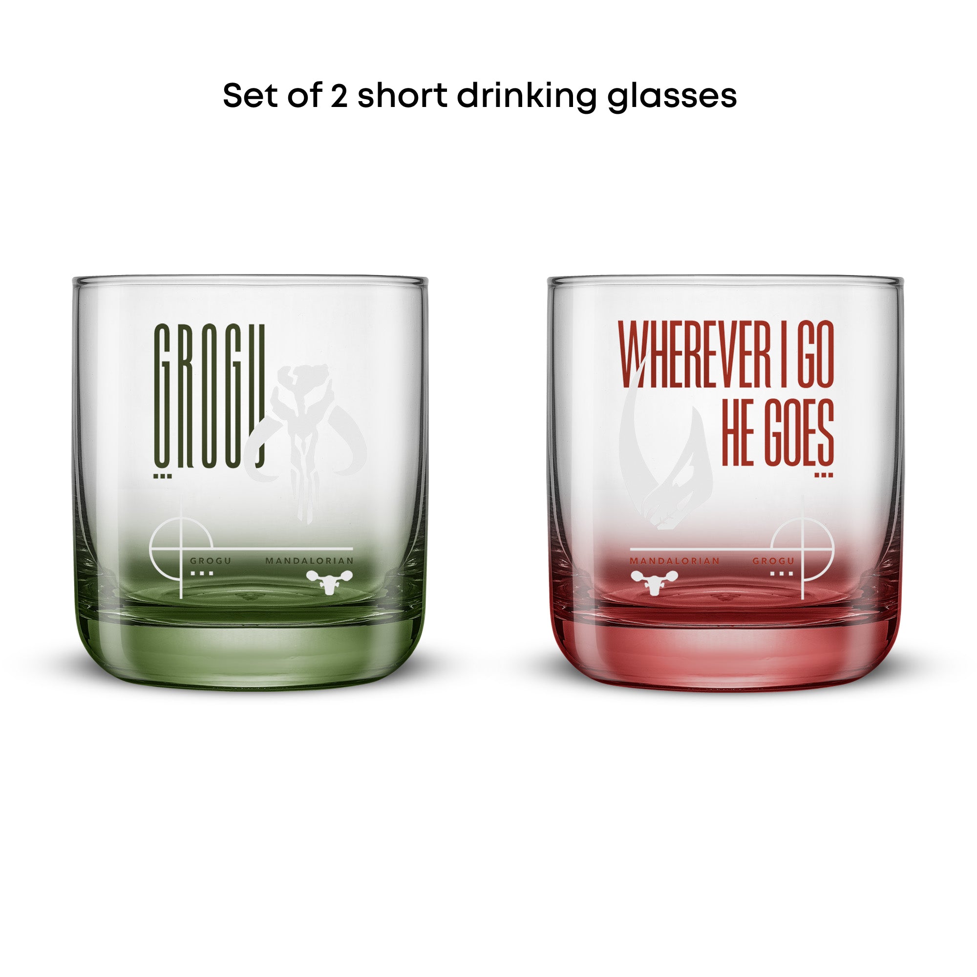 joyjolt-star-wars-grogu-mandalorian-short-drinking-glasses-set-of-2 image 5