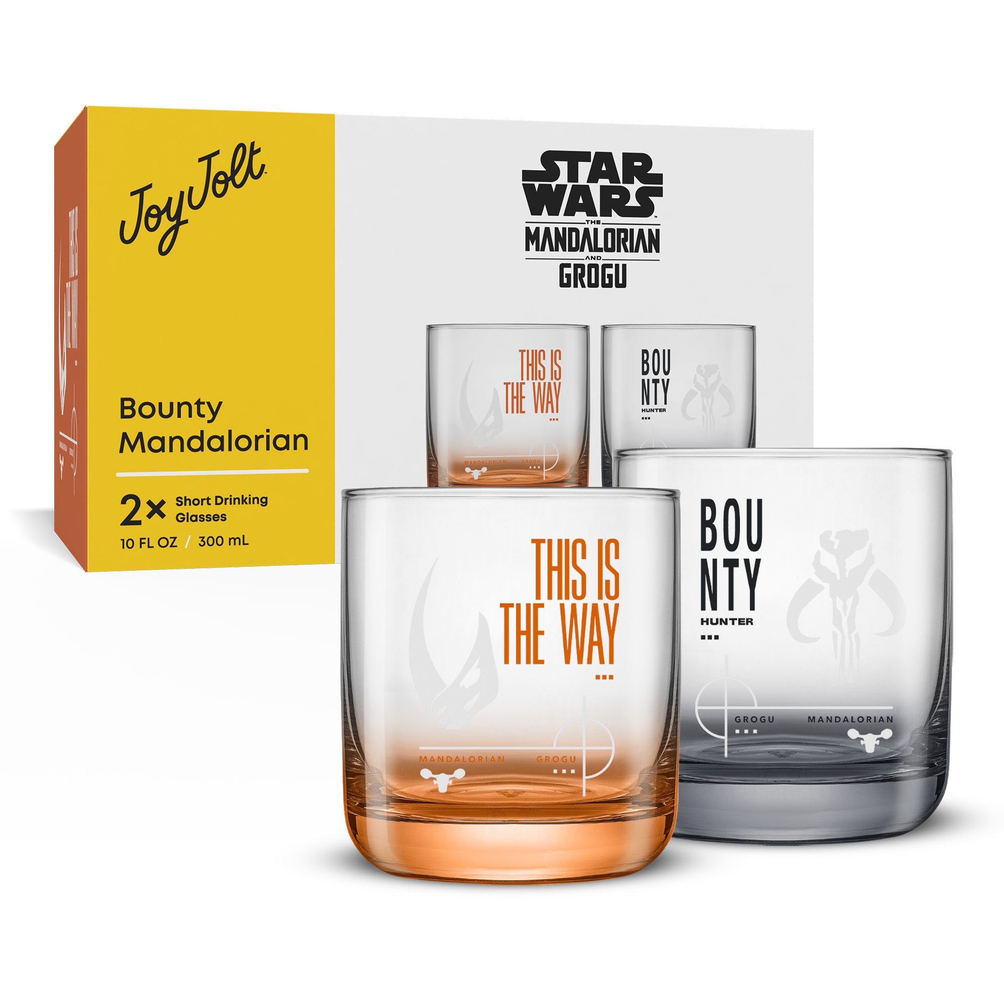 joyjolt-star-wars-bounty-mandalorian-short-drinking-glasses-set-of-2-10-oz image 7