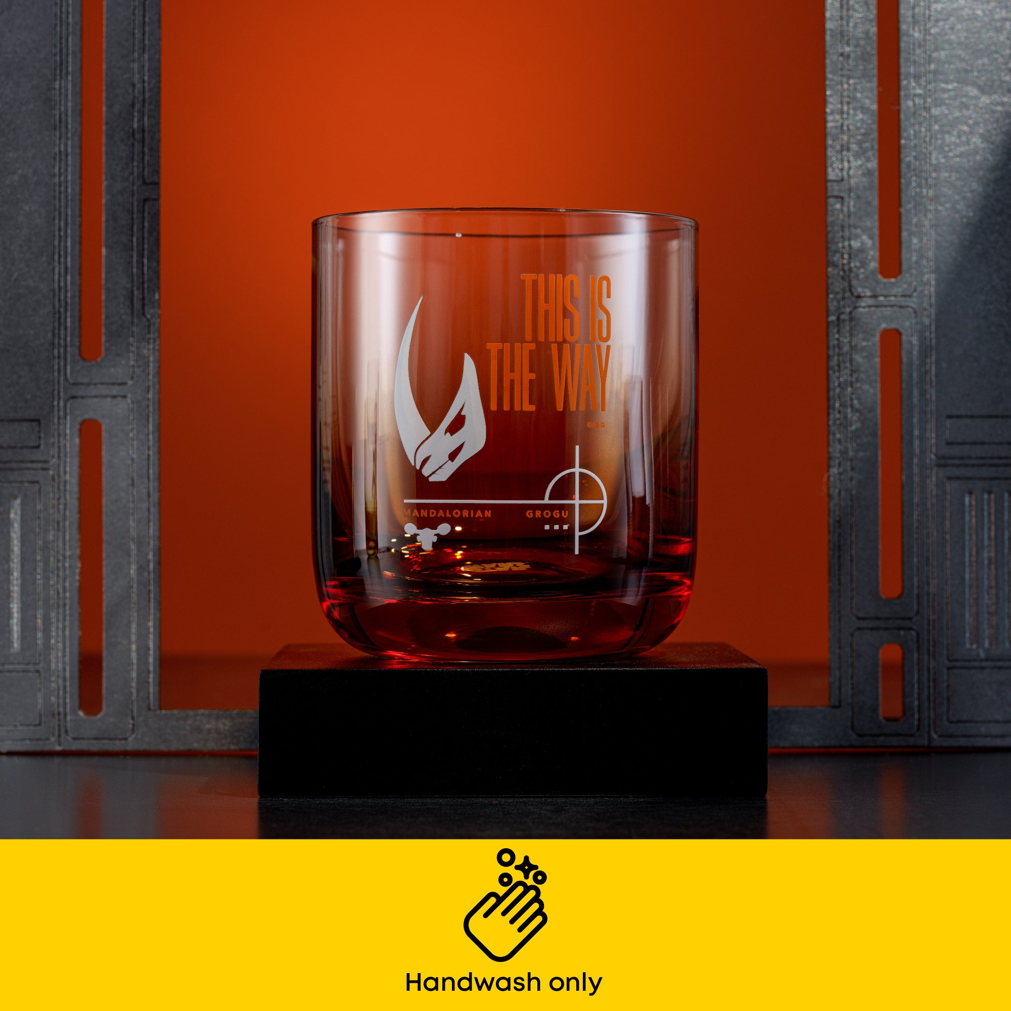 joyjolt-star-wars-bounty-mandalorian-short-drinking-glasses-set-of-2-10-oz image 4