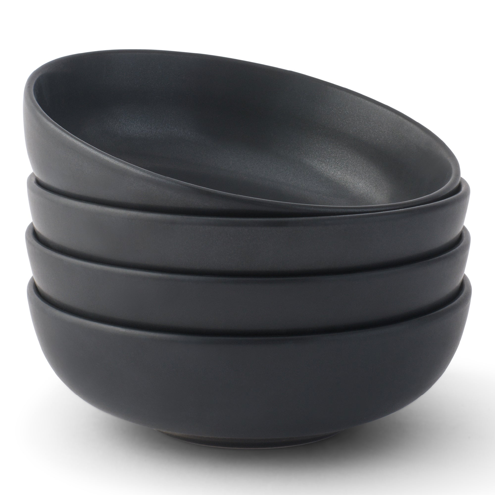 joyjolt-mesa-4-piece-stoneware-pasta-bowls-set-11-oz-each-matte-glaze image 1