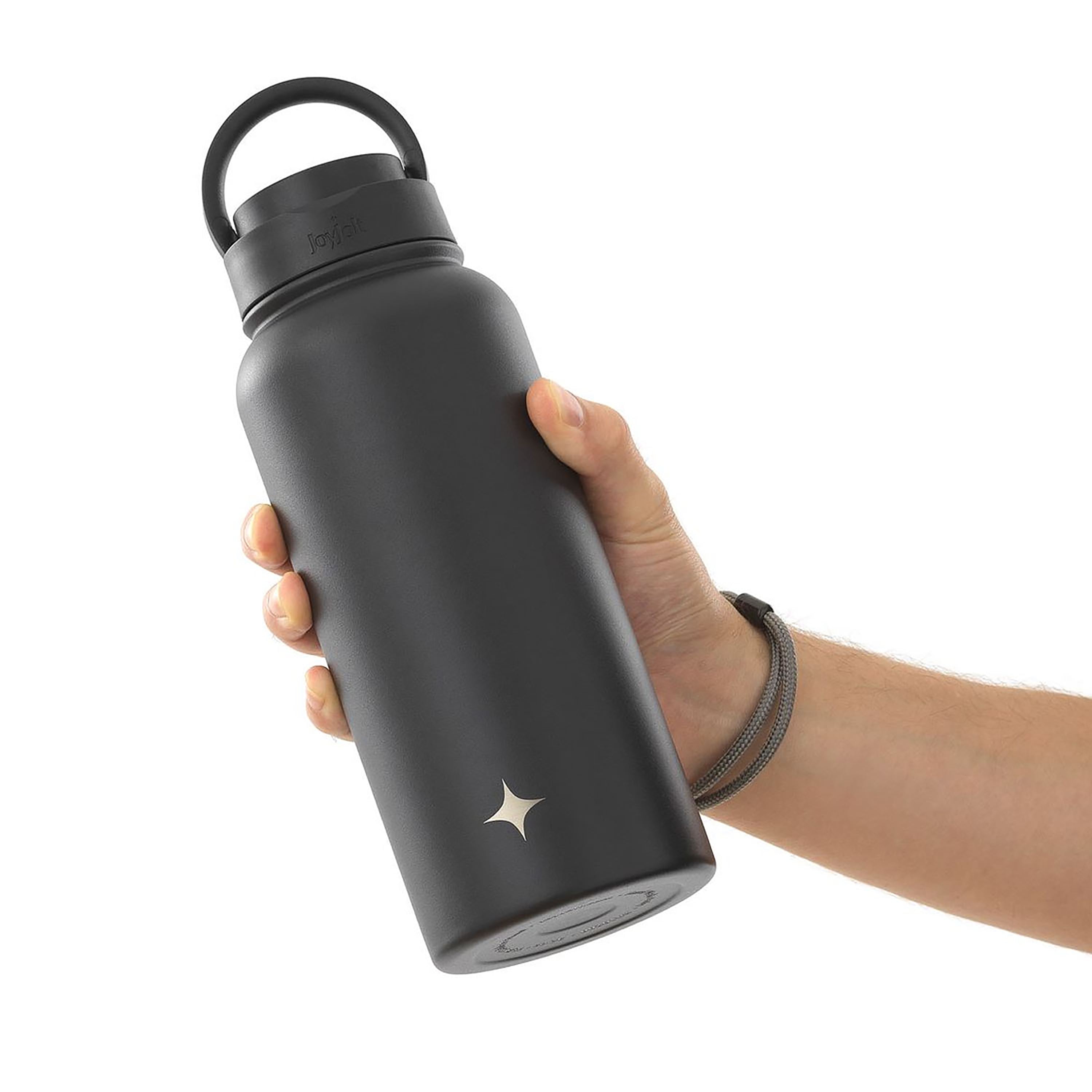joyjolt-stainless-steel-water-bottle-with-flip-lid-sport-straw-lid-32-oz image 6