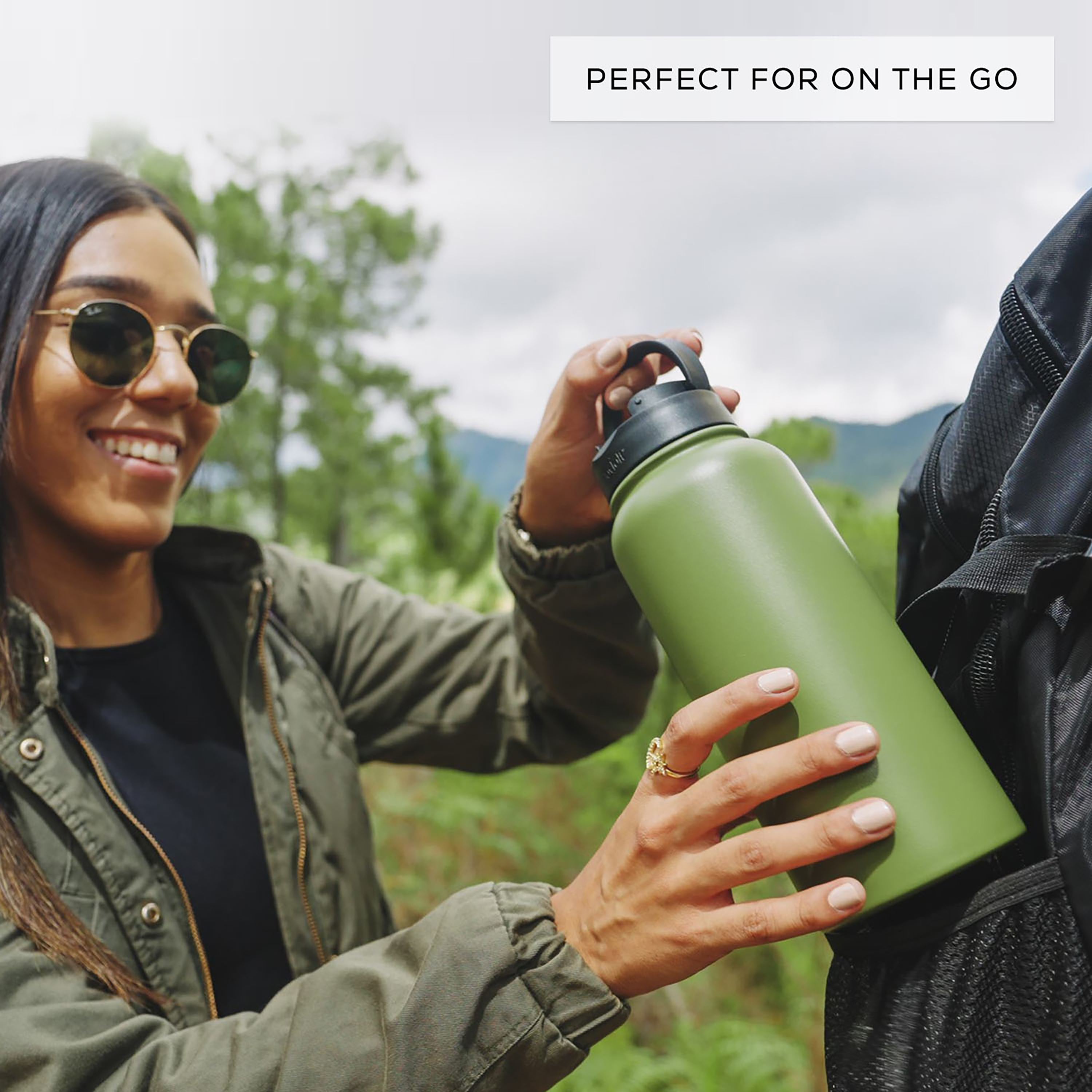 joyjolt-stainless-steel-water-bottle-with-flip-lid-sport-straw-lid-32-oz image 7