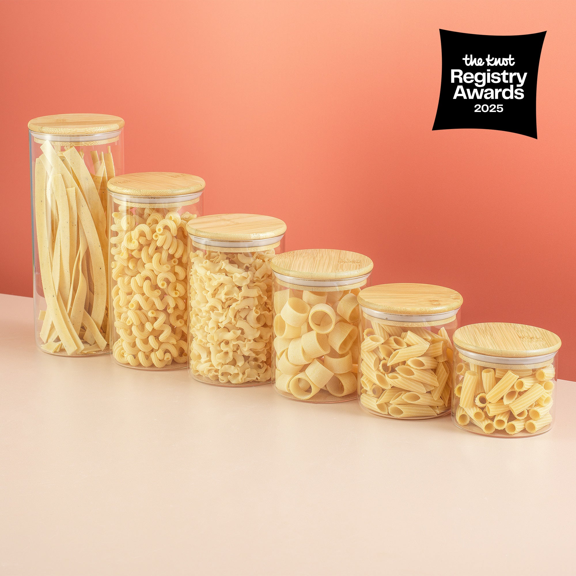 joyjolt-glass-storage-jars-with-airtight-lids-set-of-6 image 4