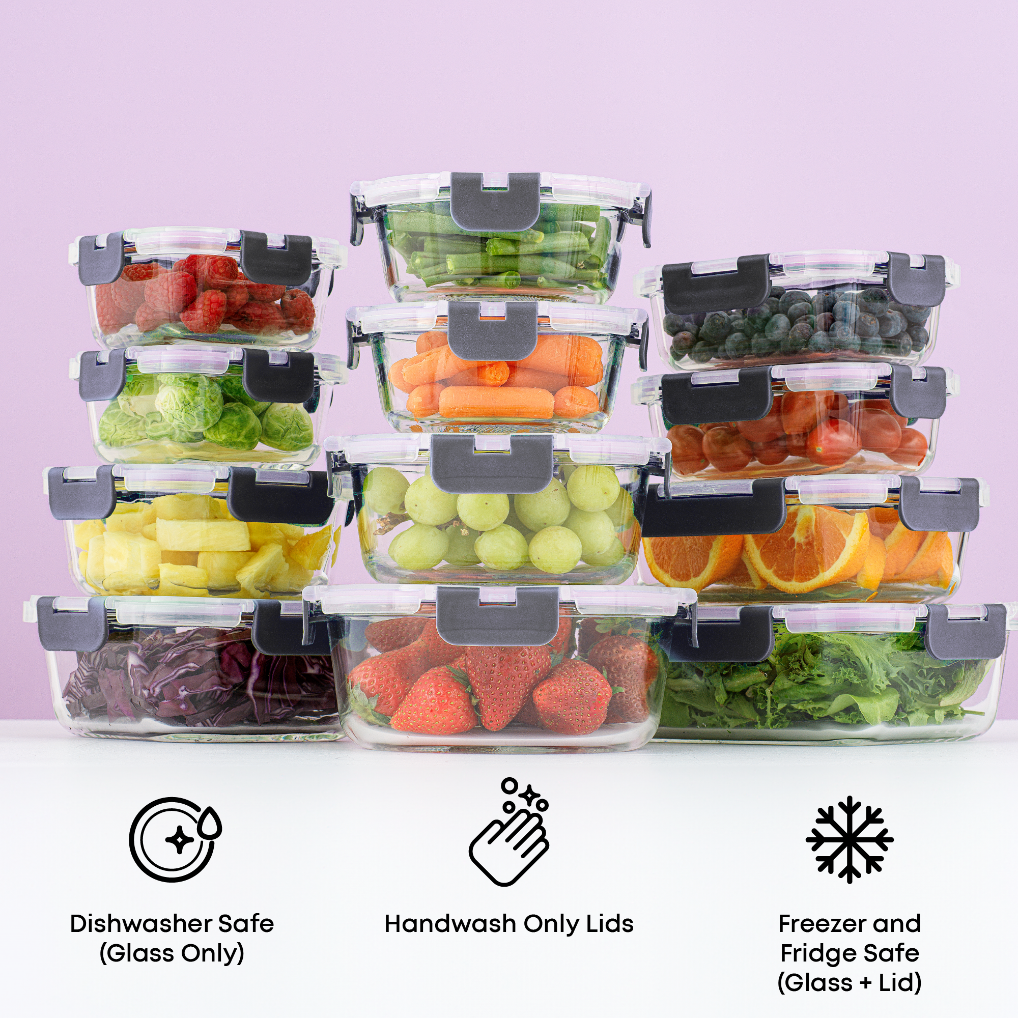 joyjolt-12-piece-borosilicate-glass-storage-containers-with-leakproof-airtight-l image 2