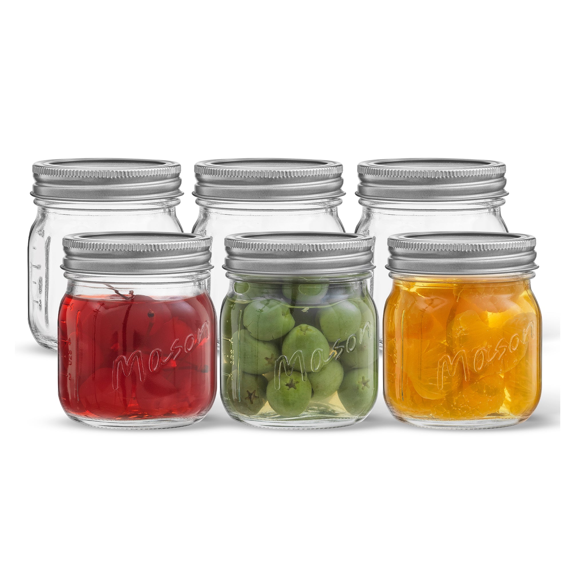joyjolt-mason-jars-with-airtight-lids-labels-and-measures-16-oz-set-of-6 image 1