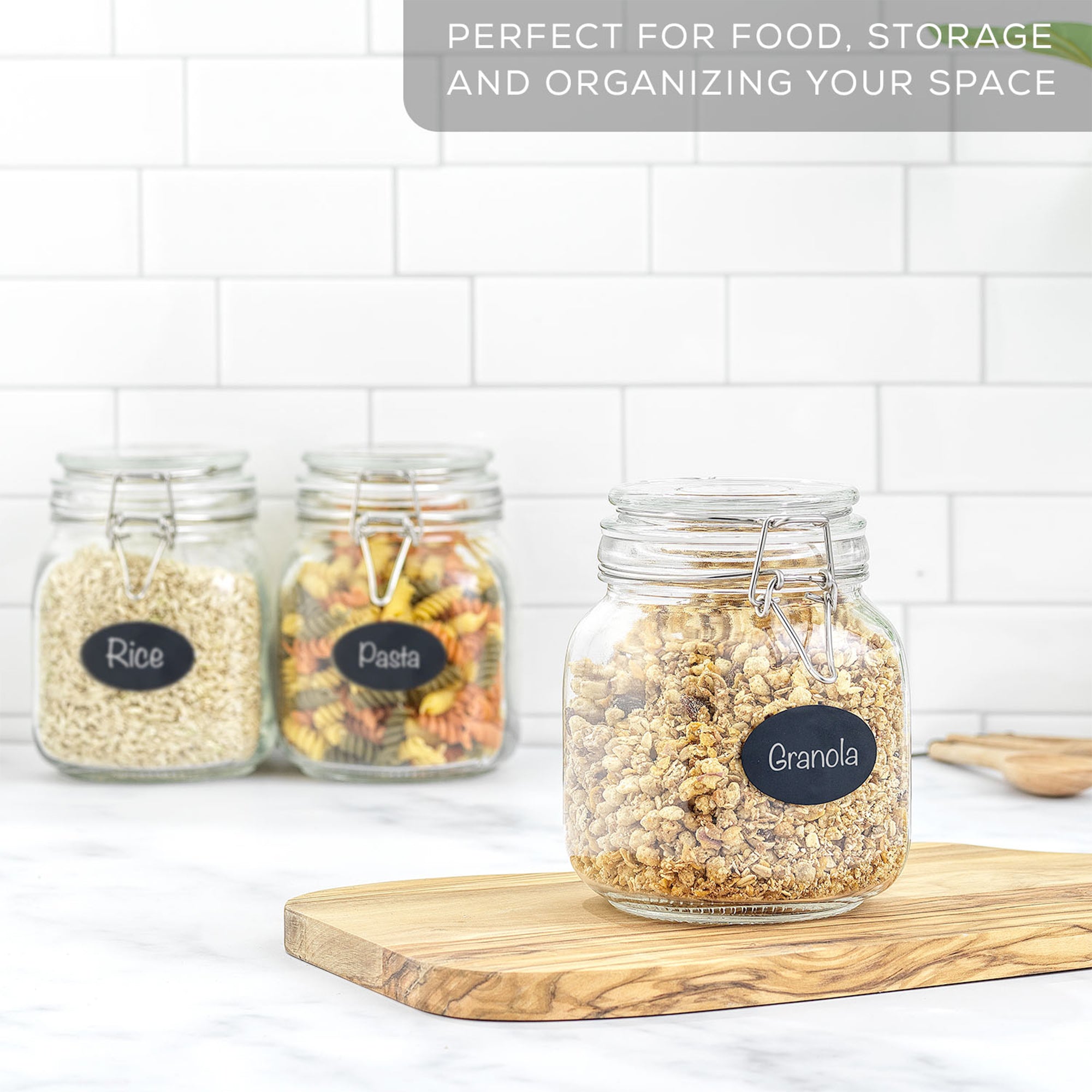 joyjolt-airtight-food-storage-jars-with-silicone-seal-lids-set-with-extra-seals image 4