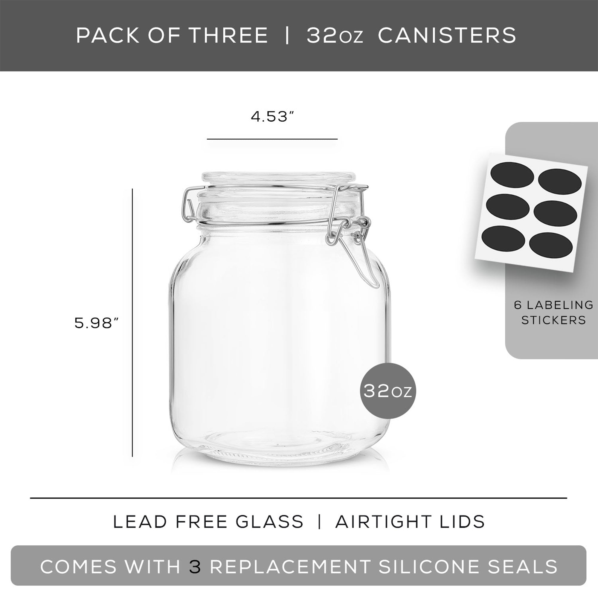 joyjolt-airtight-food-storage-jars-with-silicone-seal-lids-set-with-extra-seals image 8