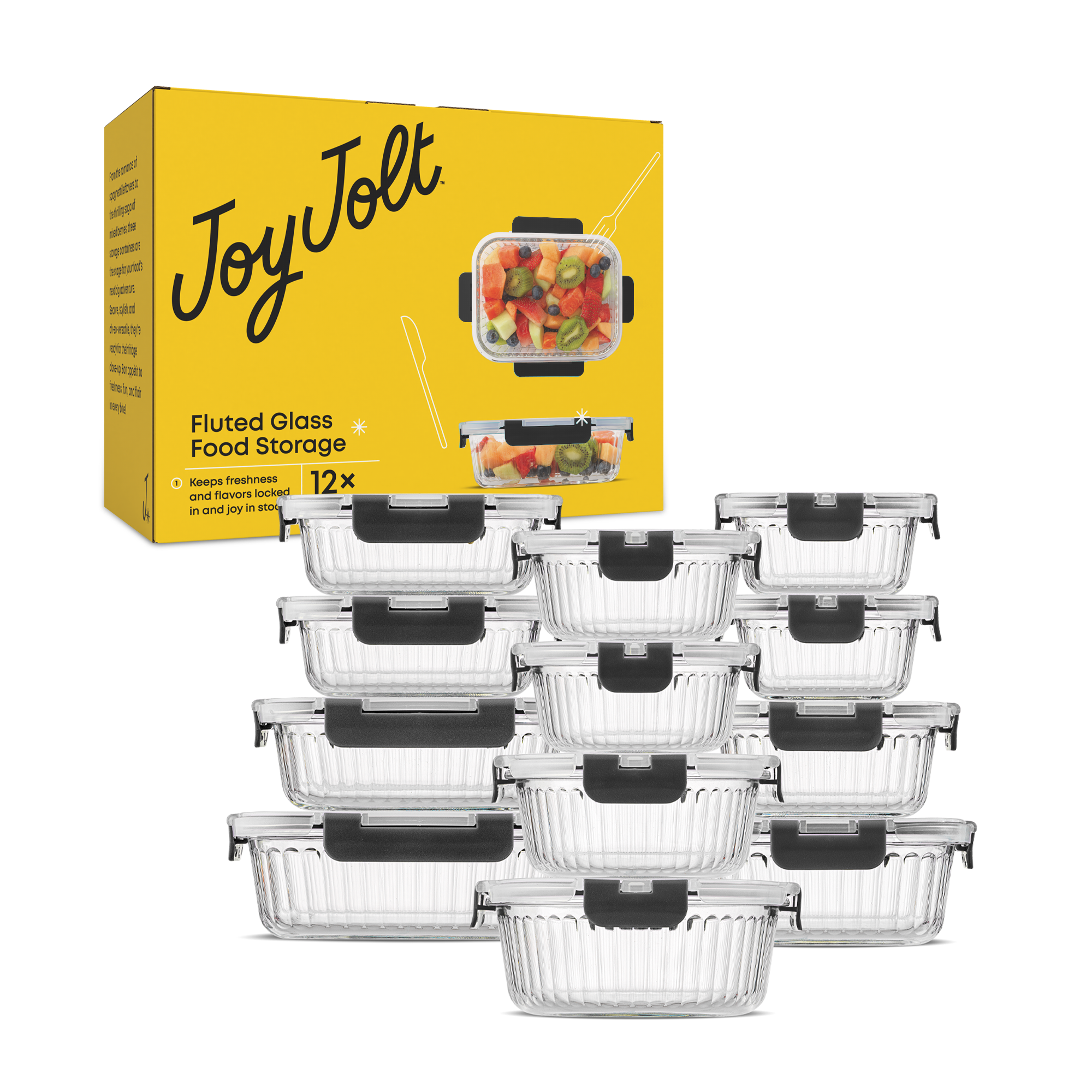 joyjolt-12-piece-fluted-glass-food-storage-containers-with-leakproof-lids image 7