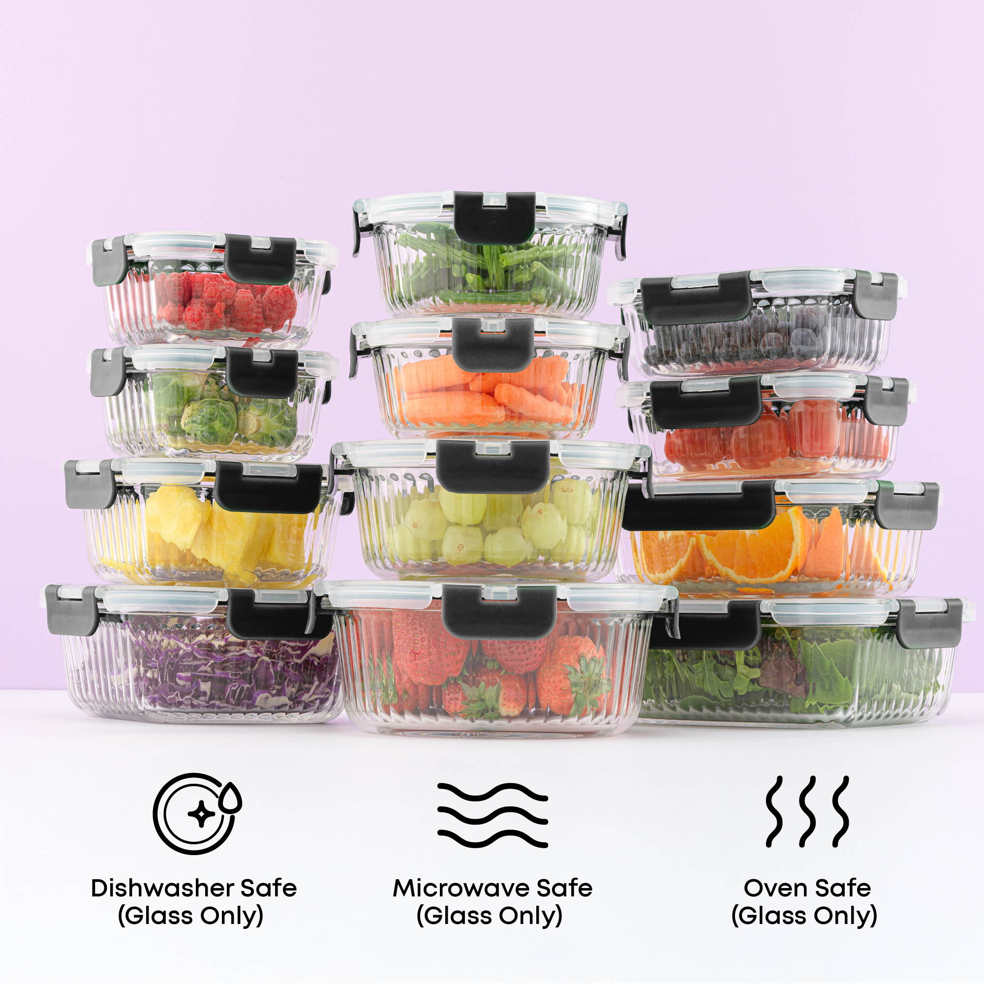 joyjolt-12-piece-fluted-glass-food-storage-containers-with-leakproof-lids image 2