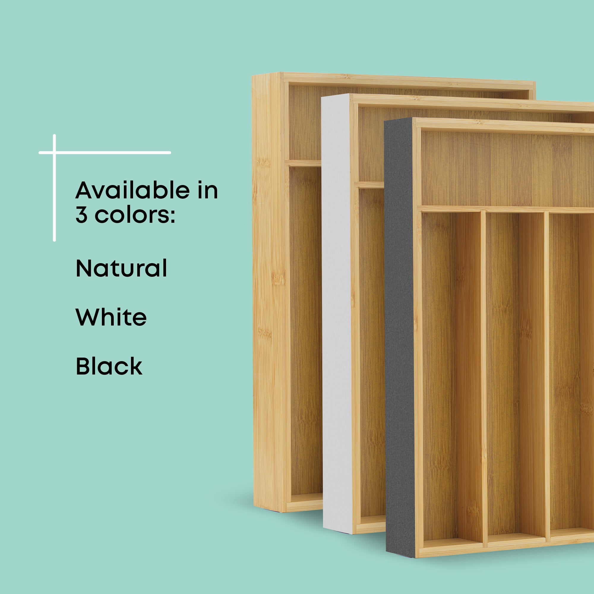 joyjolt-5-compartment-bamboo-drawer-organizer-versatile-storage-for-kitchen-craf image 3