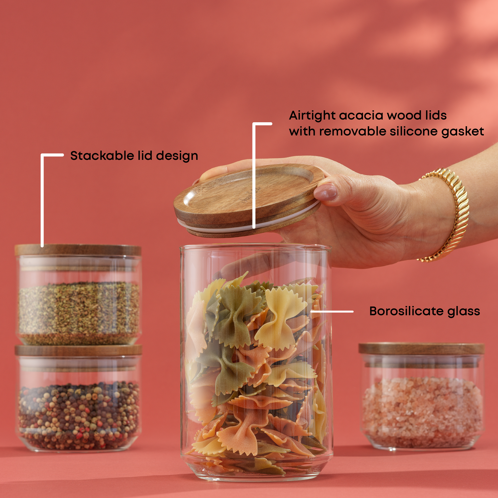 joyjolt-holden-11-piece-stackable-glass-storage-canister-gift-set-10-canisters-a image 2