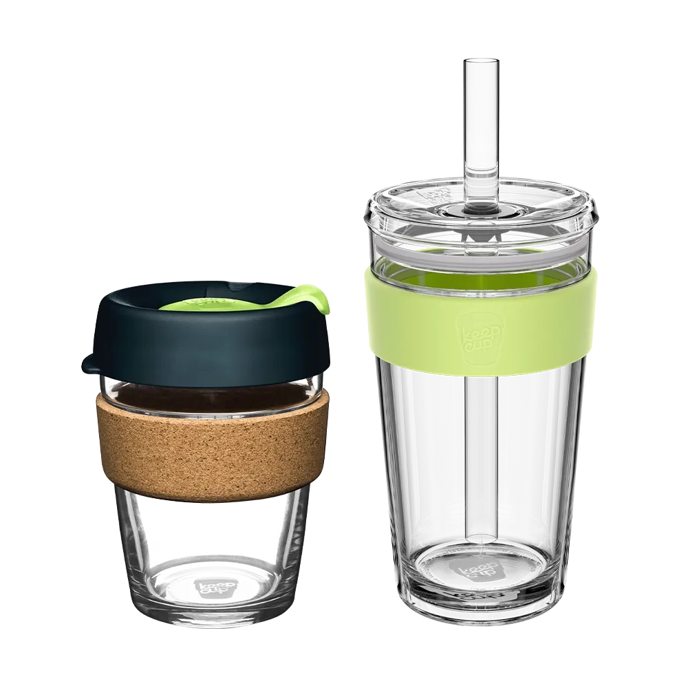 keepcup-booked-busy-bundle-reusable-brew-coffee-cup-12oz-and-cold-cup-iced-tumbl image 3