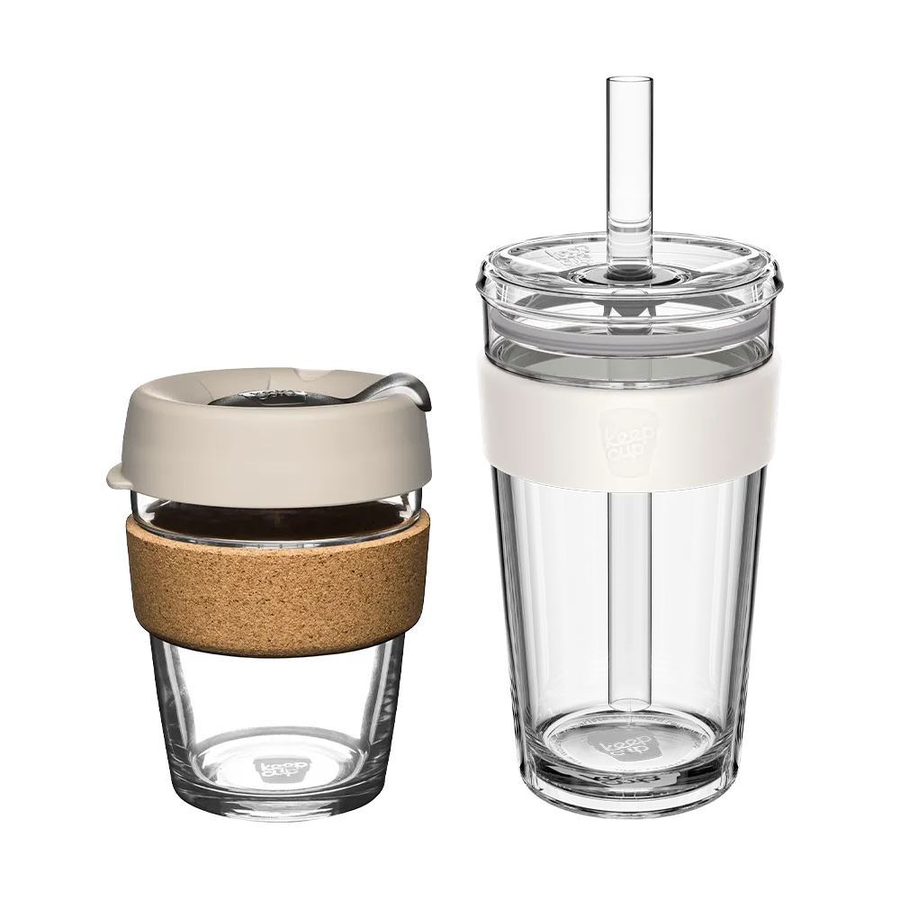keepcup-booked-busy-bundle-reusable-brew-coffee-cup-12oz-and-cold-cup-iced-tumbl image 2
