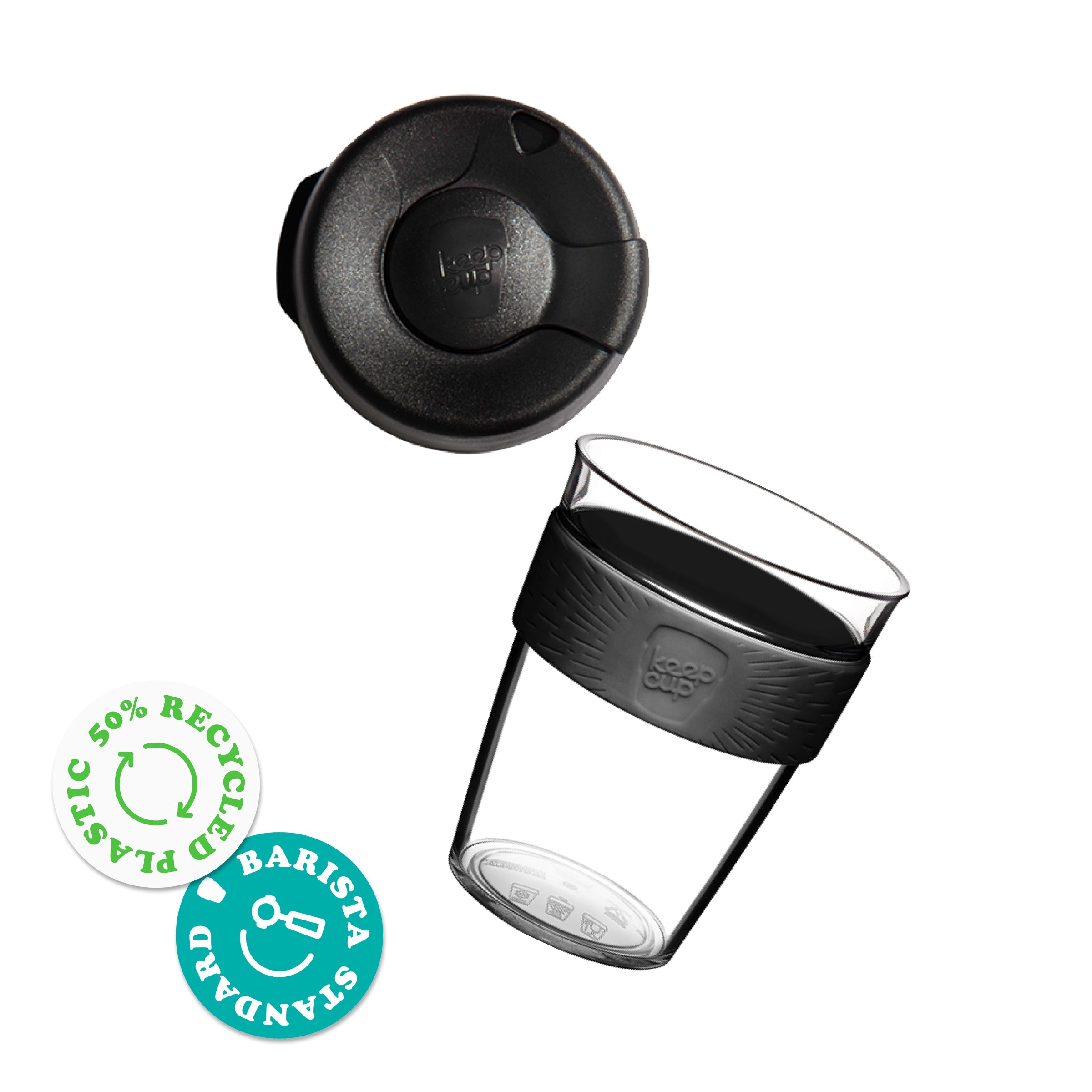 keepcup-original-clear-12oz-reusable-coffee-cup-moonshine image 2