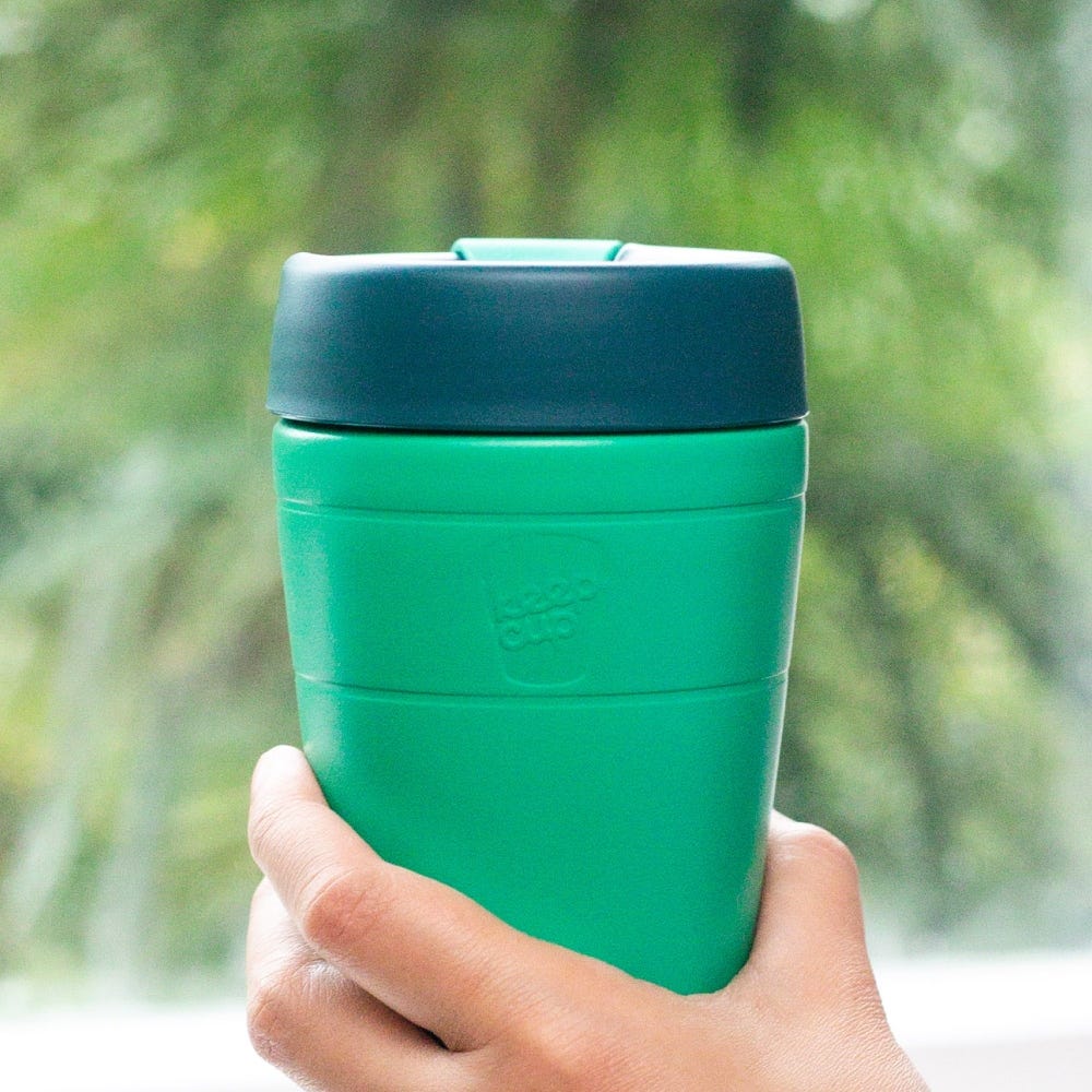 keepcup-traveler-16oz-emerald-lime-insulated-stainless-steel-travel-tumbler image 2