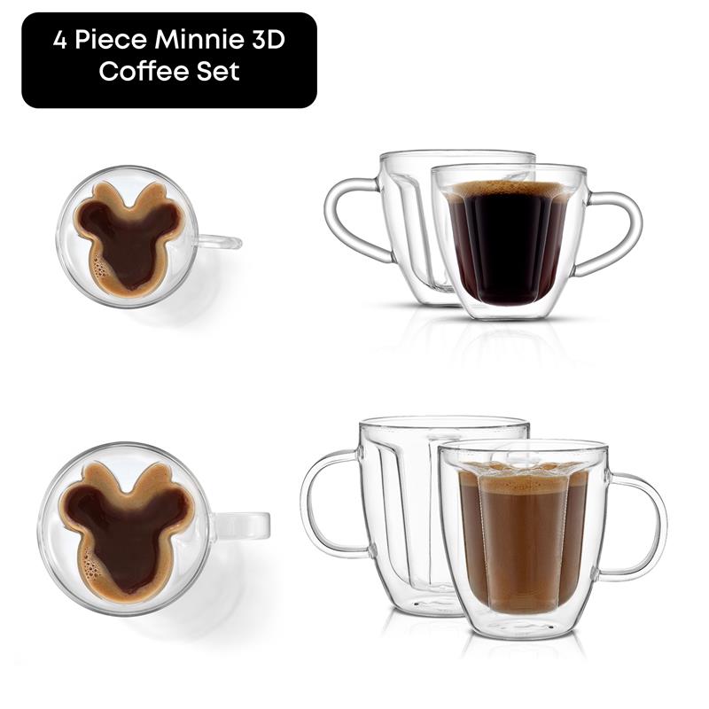 joyjolt-disney-minnie-mouse-3d-double-wall-glasses-set-of-4-5-4oz-13oz image 1