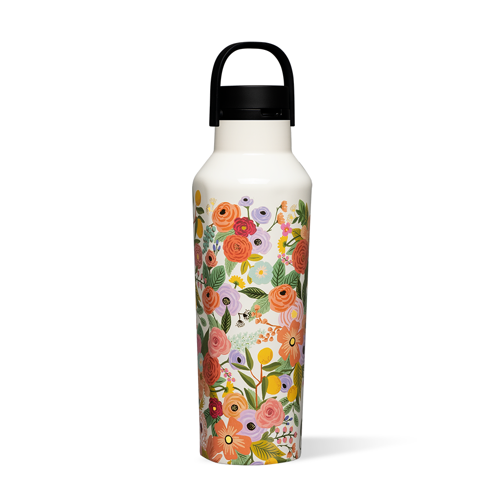 corkcicle-rifle-paper-co-sport-canteen-20oz-insulated-water-bottle-with-floral-p image 2