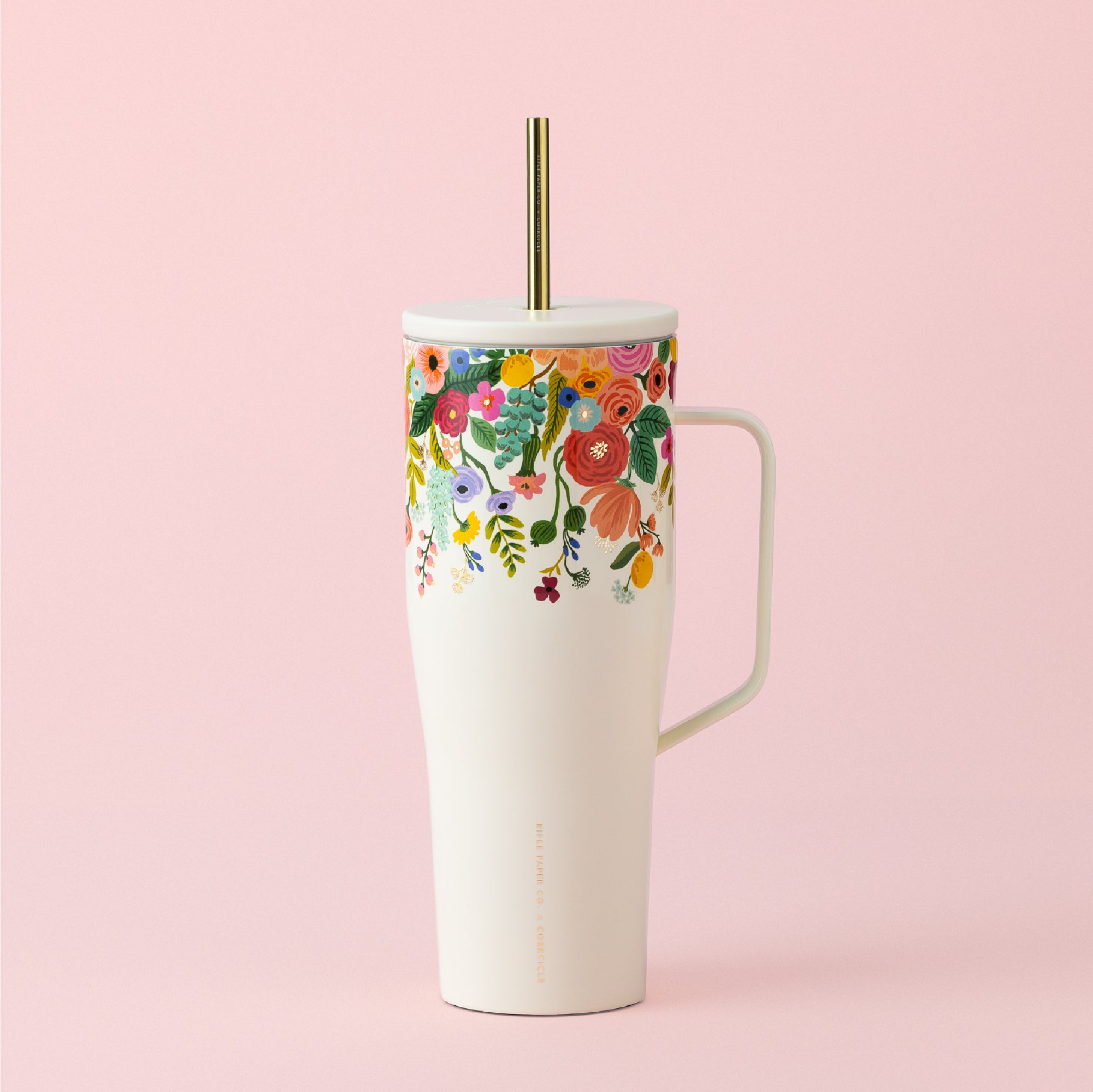 corkcicle-x-rifle-paper-co-cold-cup-xl-30oz-tumbler-with-garden-party-pattern-ha image 2